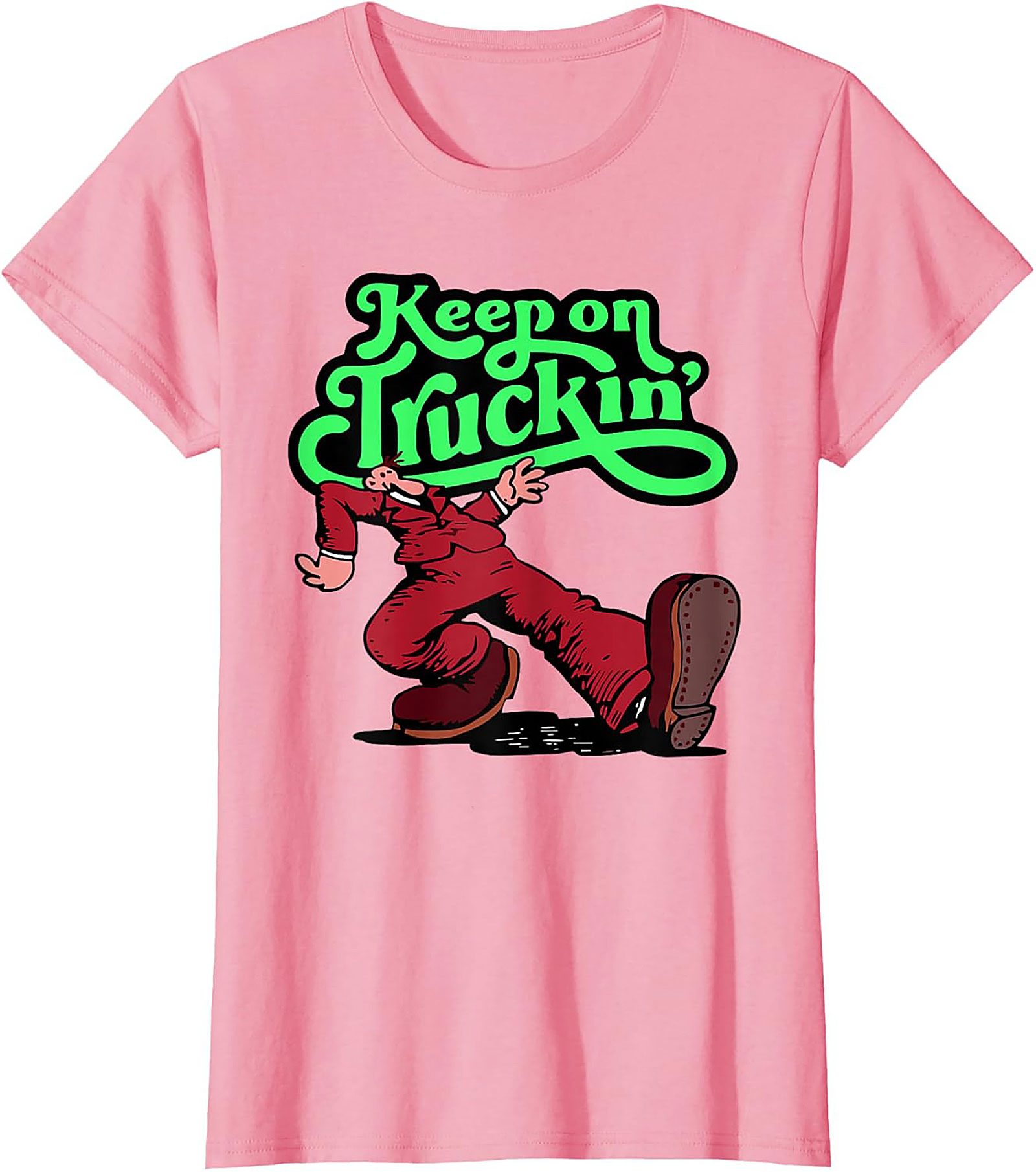 Keep on Truckin' Vintage 70s Graphic Tee | Retro Funny Unisex Shirt