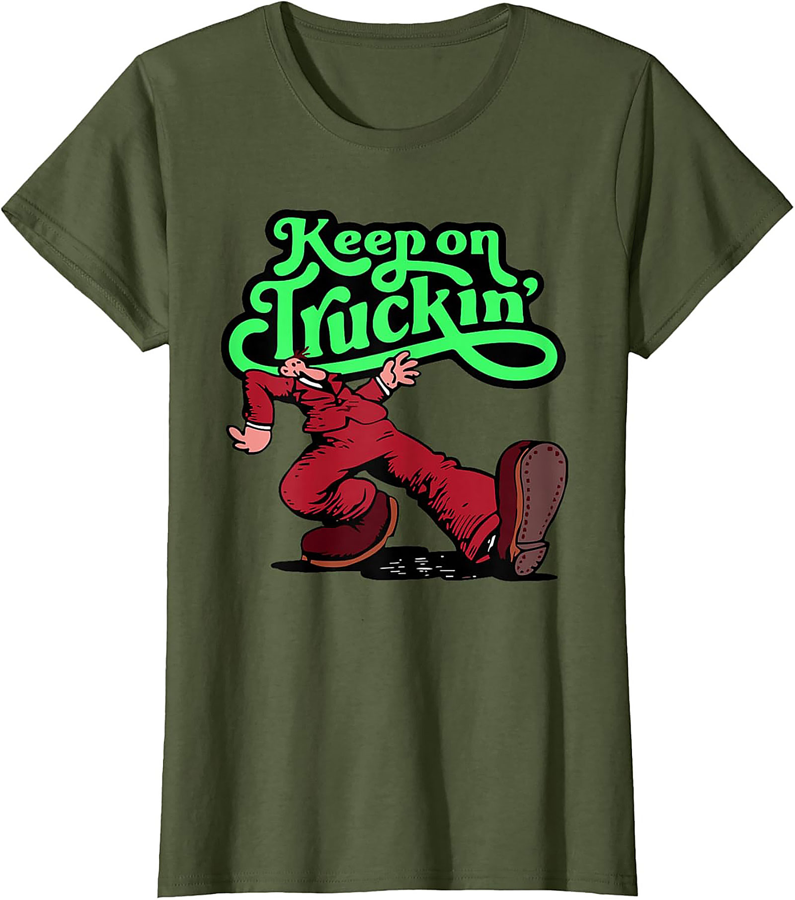 Keep on Truckin' Vintage 70s Graphic Tee | Retro Funny Unisex Shirt