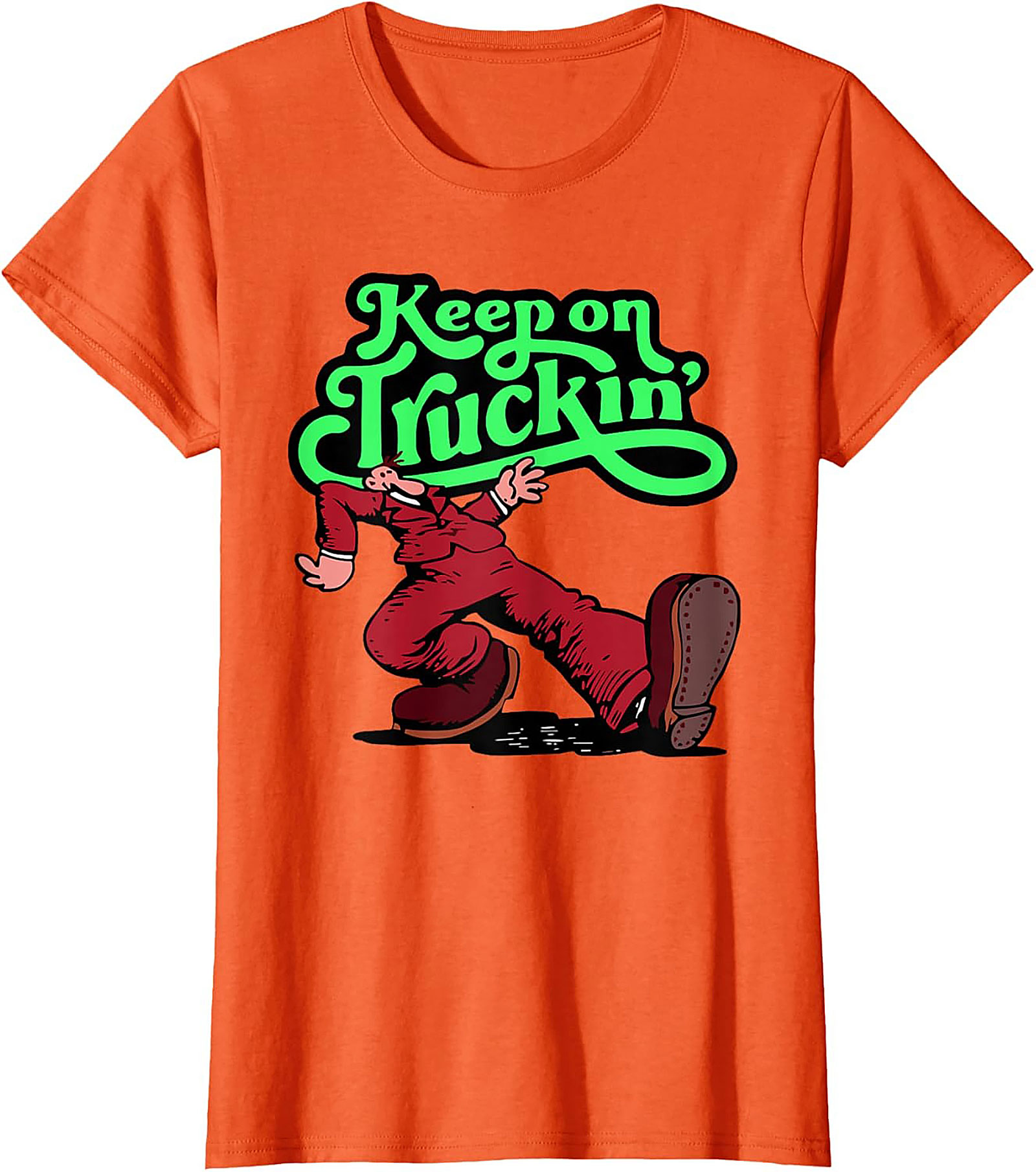 Keep on Truckin' Vintage 70s Graphic Tee | Retro Funny Unisex Shirt