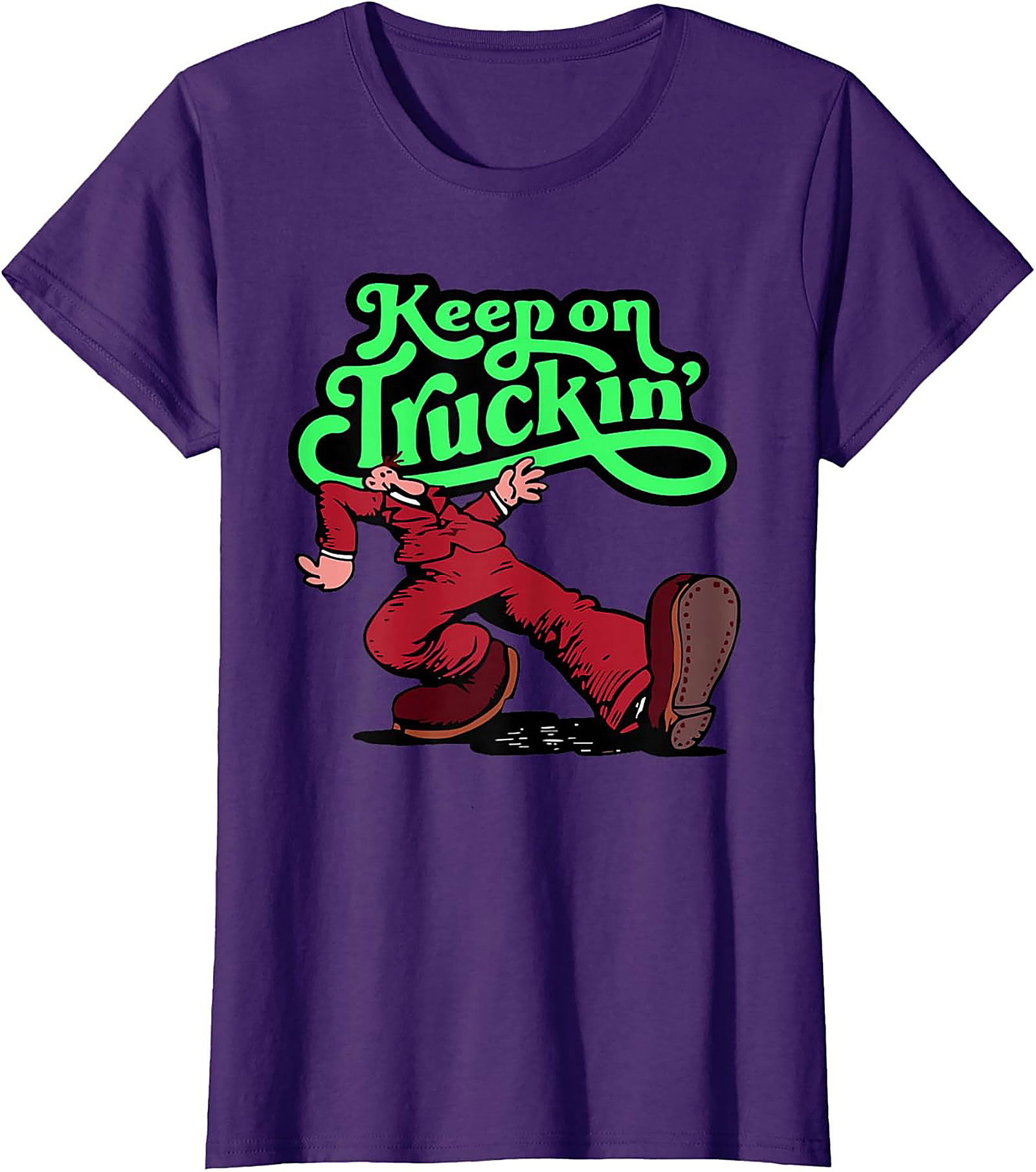 Keep on Truckin' Vintage 70s Graphic Tee | Retro Funny Unisex Shirt