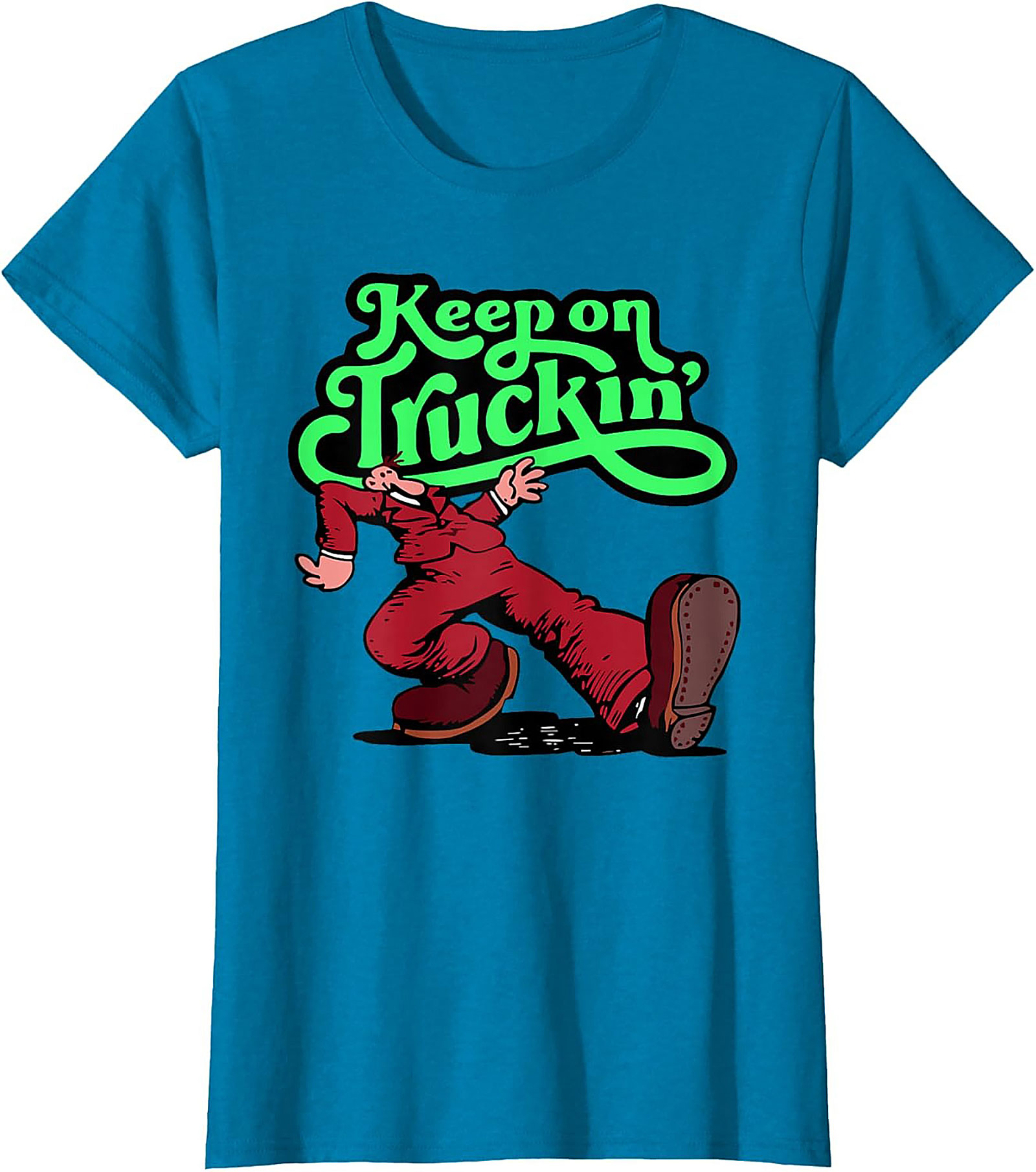 Keep on Truckin' Vintage 70s Graphic Tee | Retro Funny Unisex Shirt