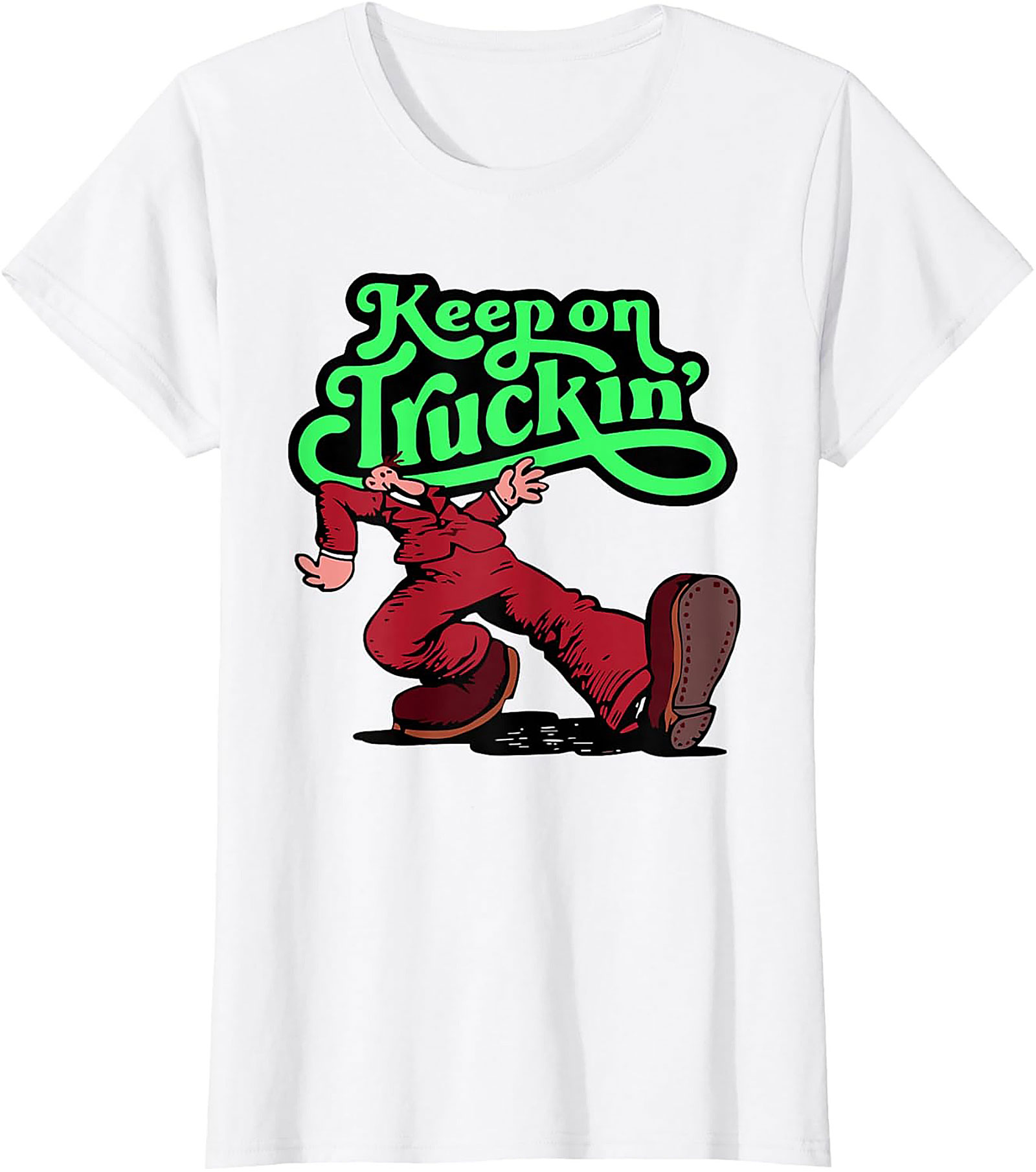 Keep on Truckin' Vintage 70s Graphic Tee | Retro Funny Unisex Shirt