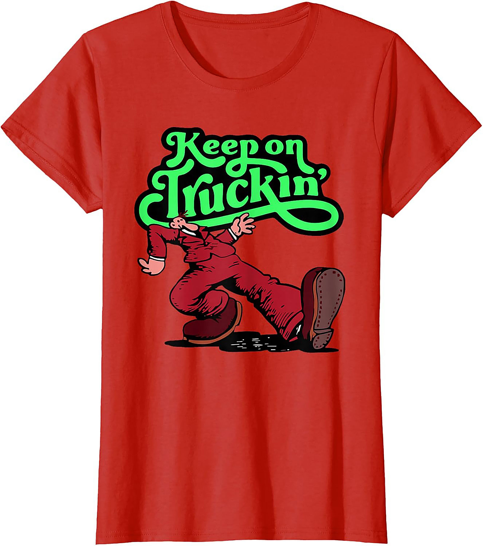 Keep on Truckin' Vintage 70s Graphic Tee | Retro Funny Unisex Shirt
