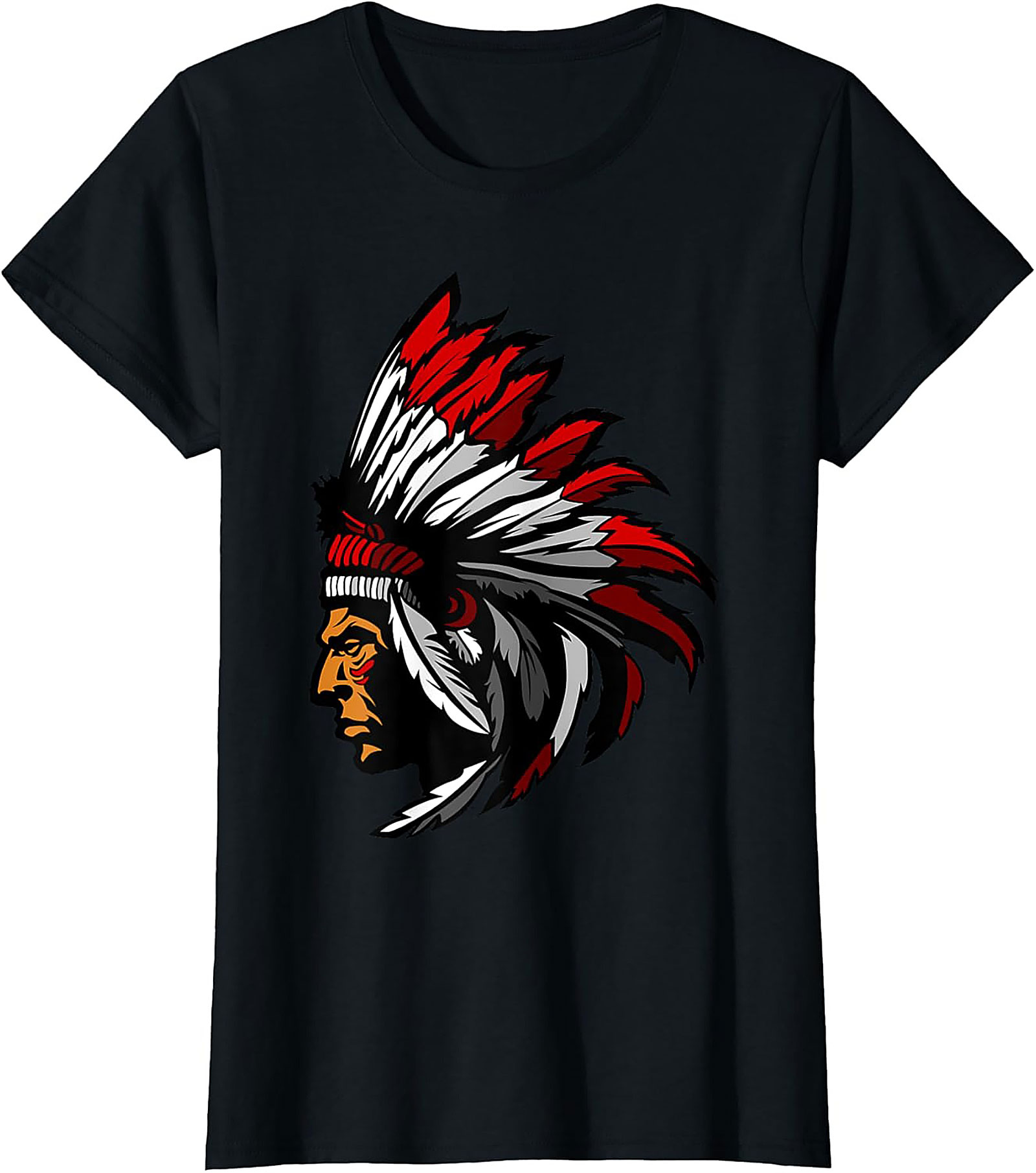 Tribal Chief Headdress Graphic Tee Soft Unisex Shirt