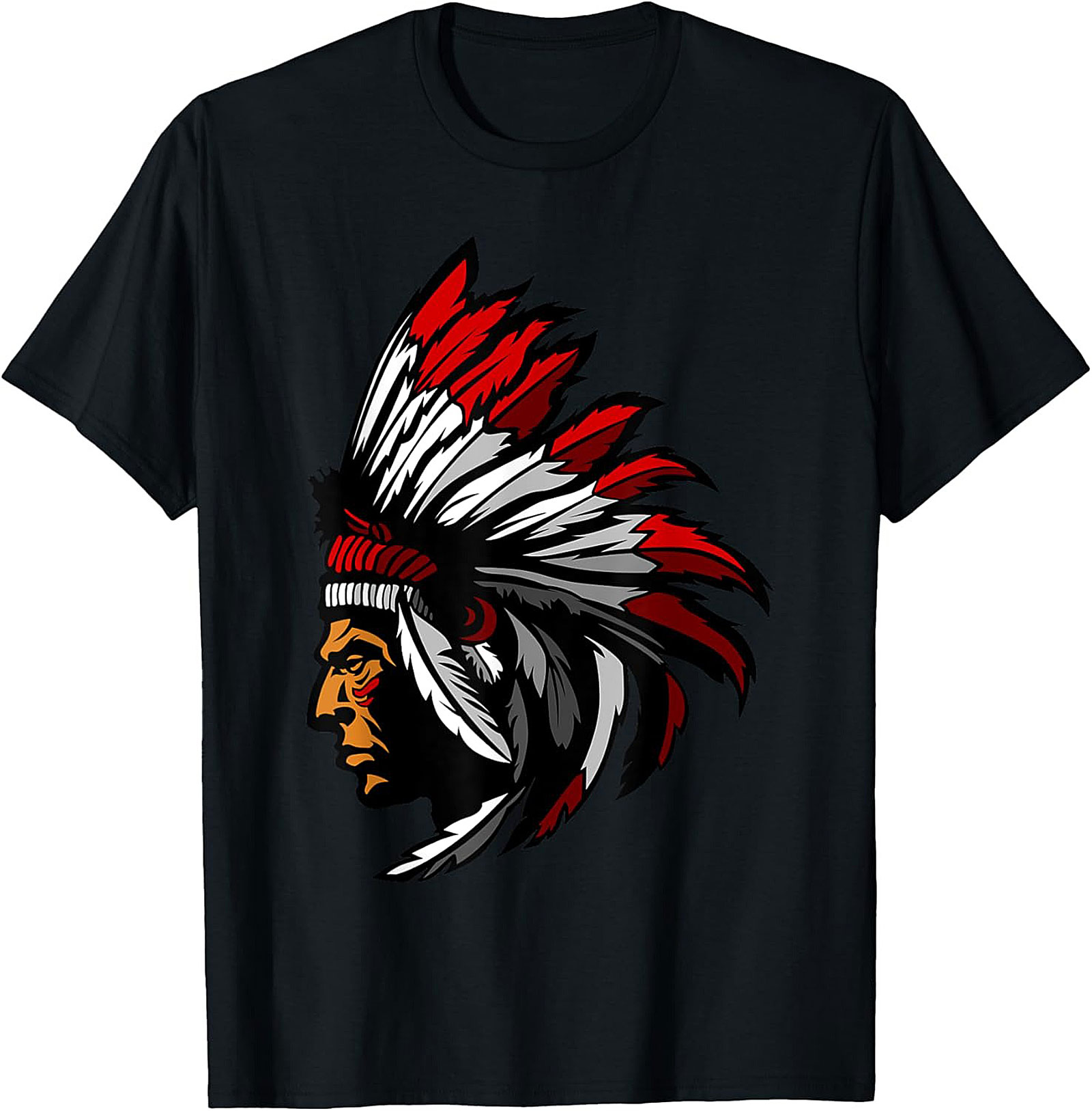 Tribal Chief Headdress Graphic Tee Soft Unisex Shirt