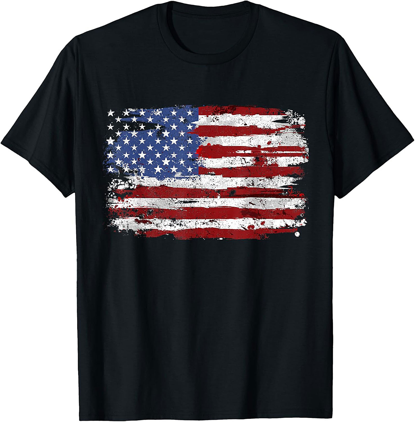 Distressed American Flag T-Shirt | Patriotic Grunge Tee