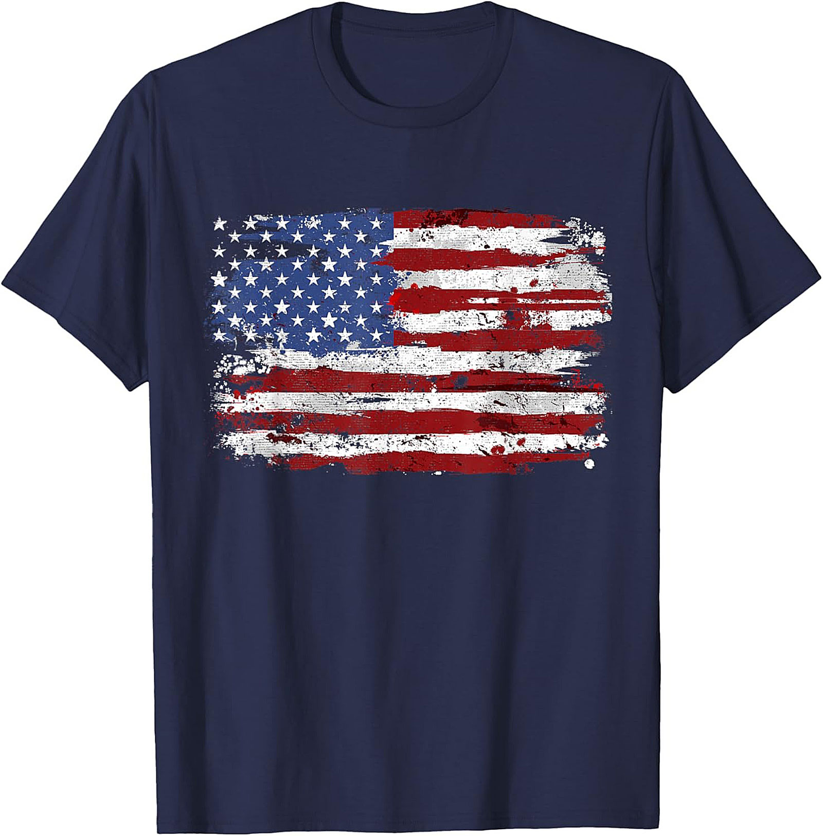 Distressed American Flag T-Shirt | Patriotic Grunge Tee
