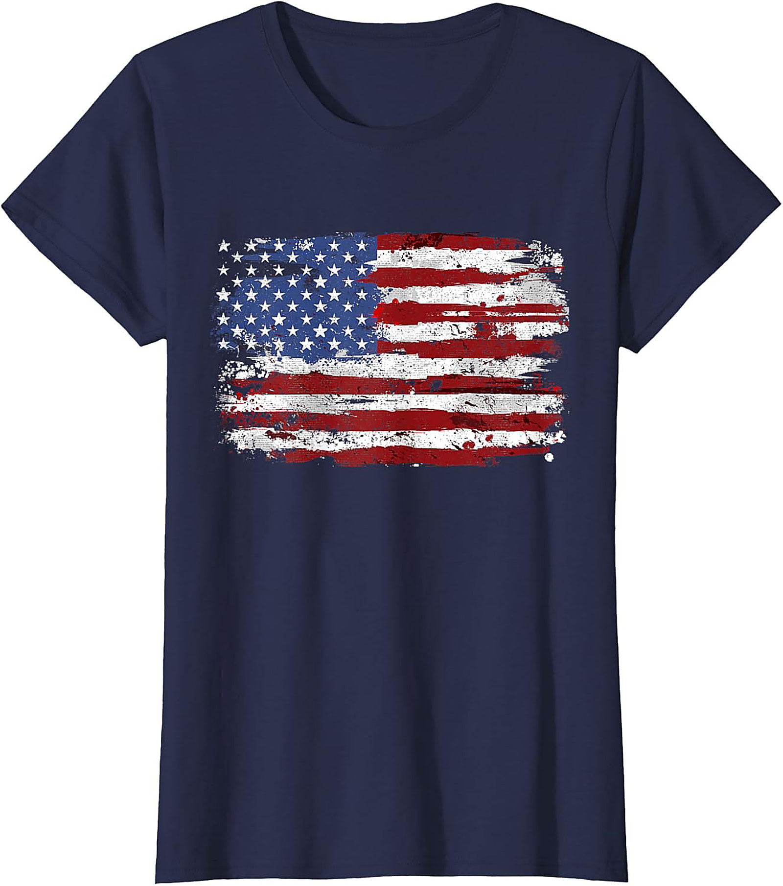 Distressed American Flag T-Shirt | Patriotic Grunge Tee