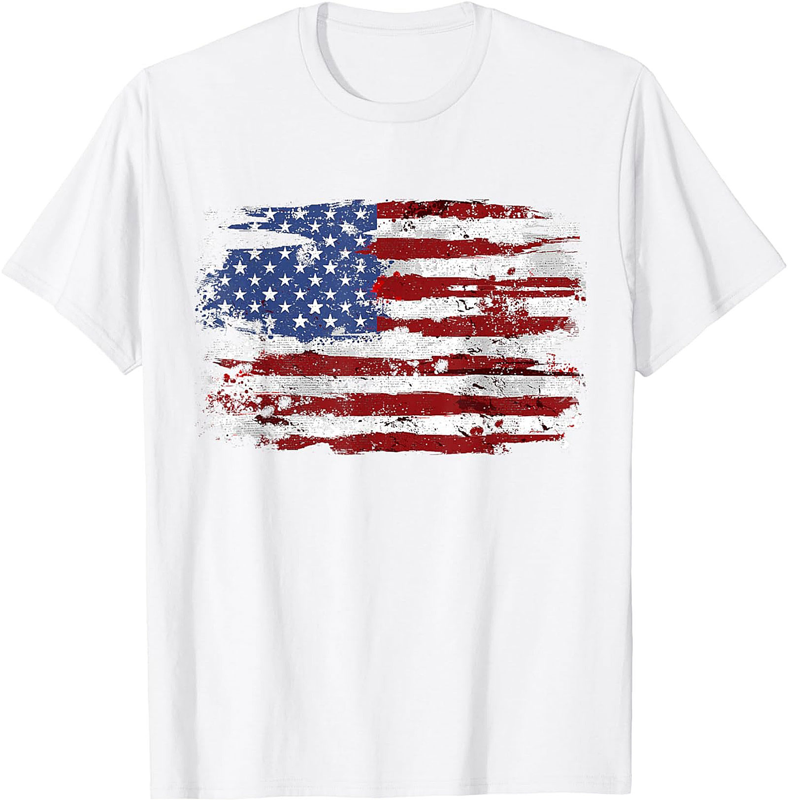 Distressed American Flag T-Shirt | Patriotic Grunge Tee