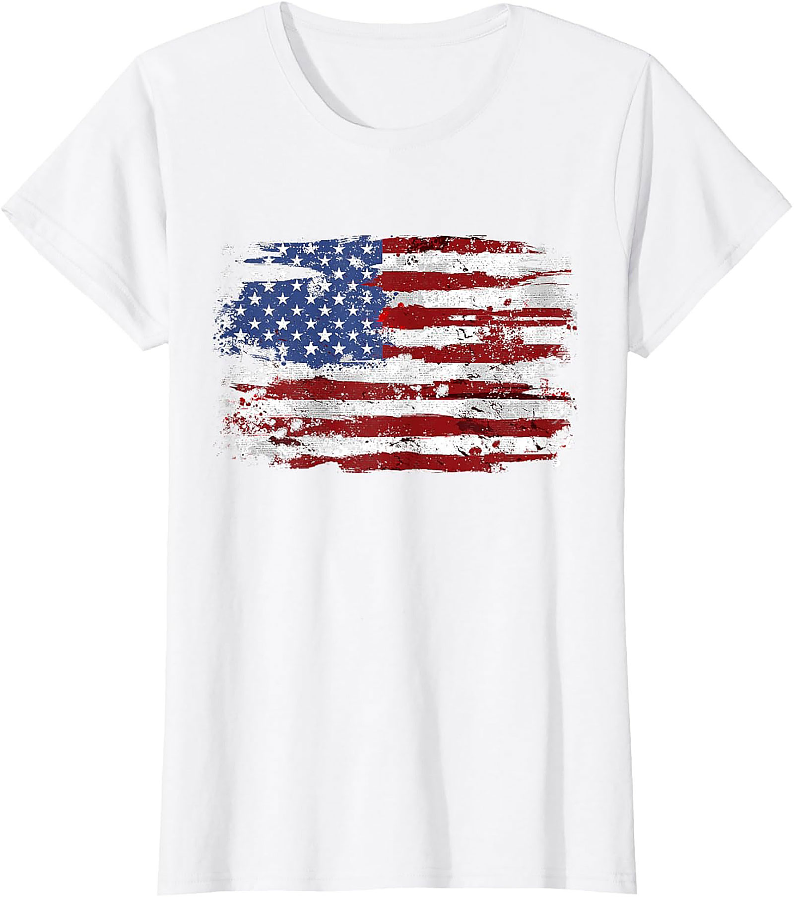 Distressed American Flag T-Shirt | Patriotic Grunge Tee