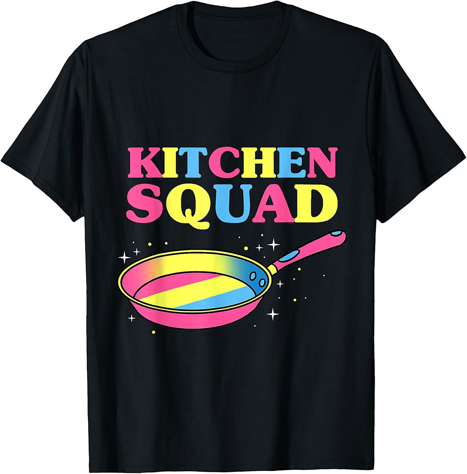 Funny Pansexua Kitchen Squad Graphic Tee Pan Pride