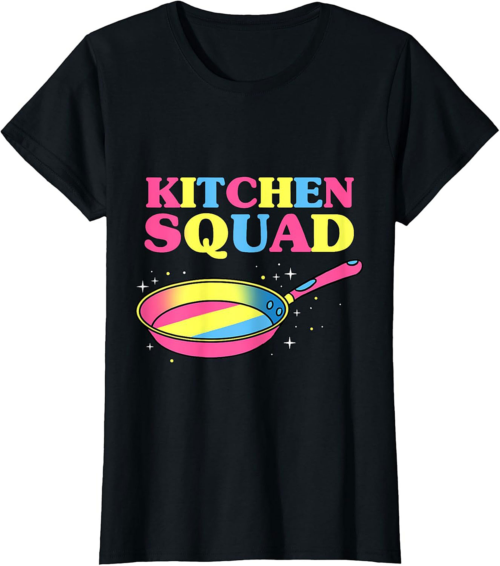 Funny Pansexua Kitchen Squad Graphic Tee Pan Pride