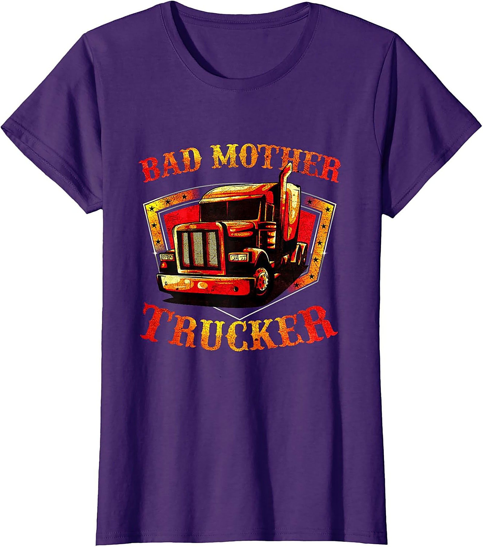 Bad Mother Trucker Graphic Tee | The Ultimate Funny Trucker Shirt