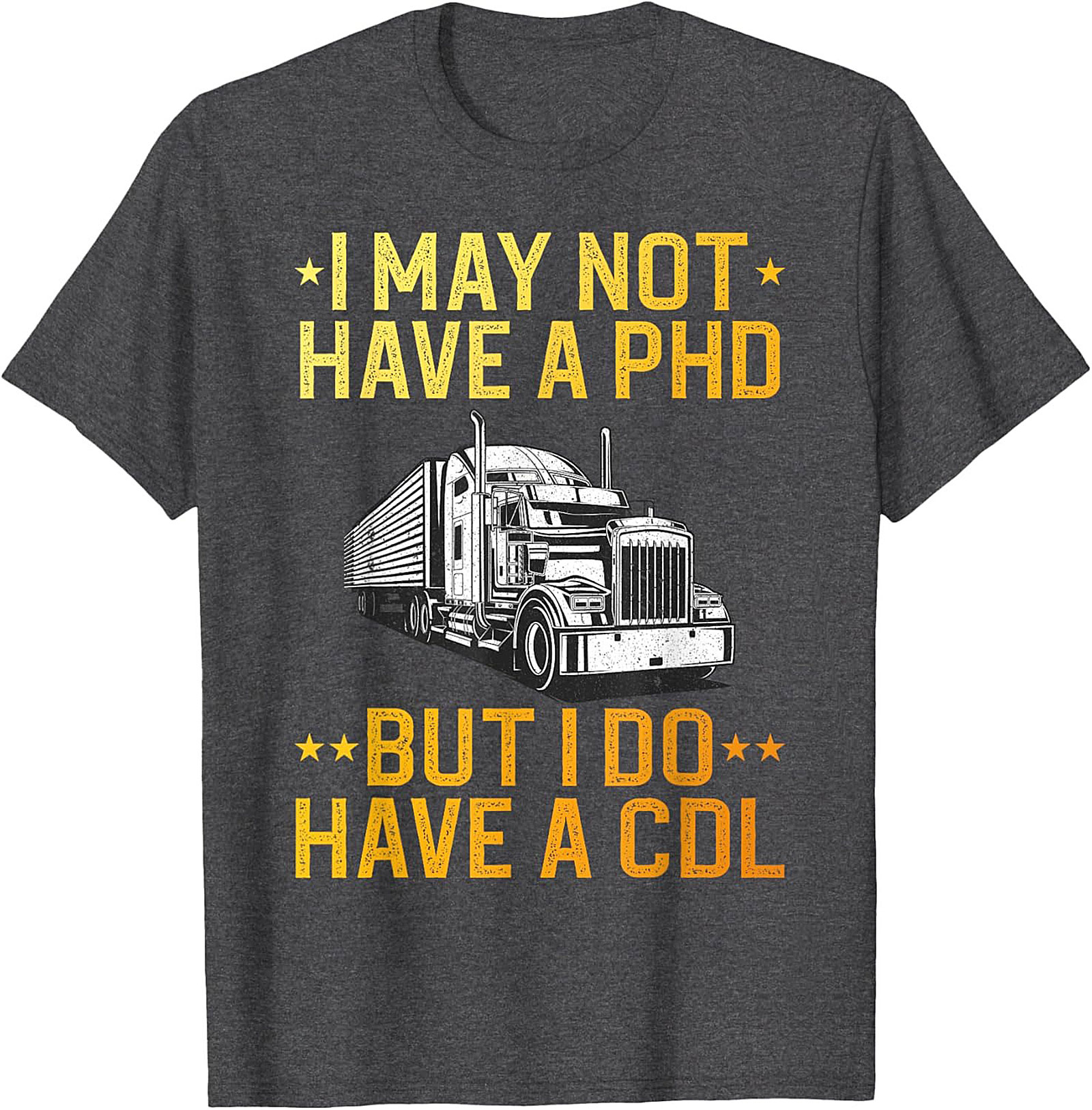 CDL Pride Trucker Graphic Tee | Funny Semi-Truck Driver Shirt