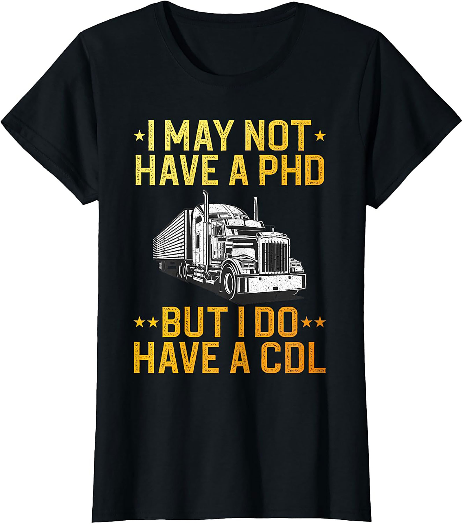 CDL Pride Trucker Graphic Tee | Funny Semi-Truck Driver Shirt