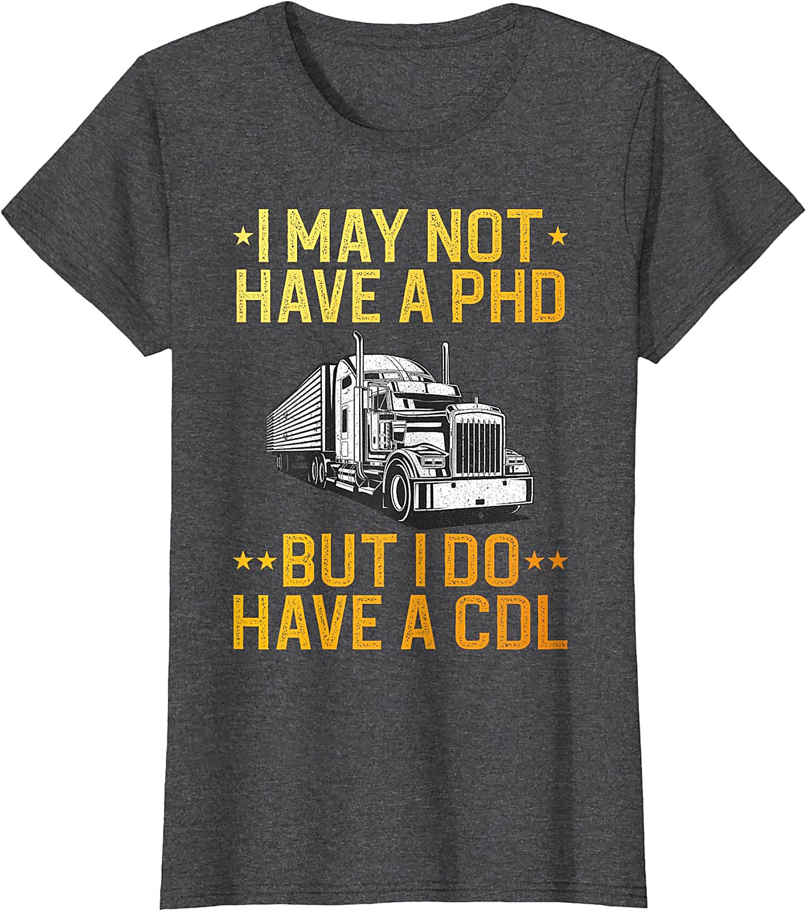 CDL Pride Trucker Graphic Tee | Funny Semi-Truck Driver Shirt
