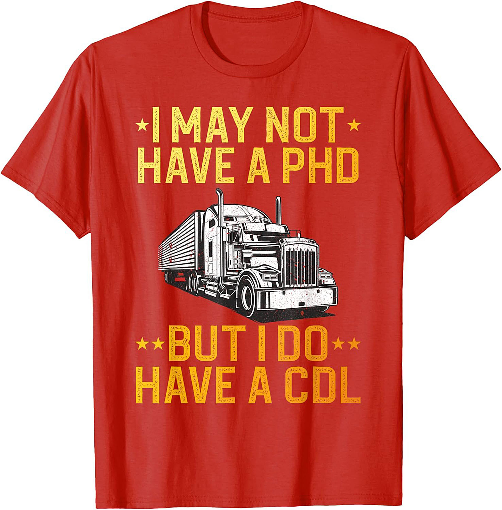 CDL Pride Trucker Graphic Tee | Funny Semi-Truck Driver Shirt