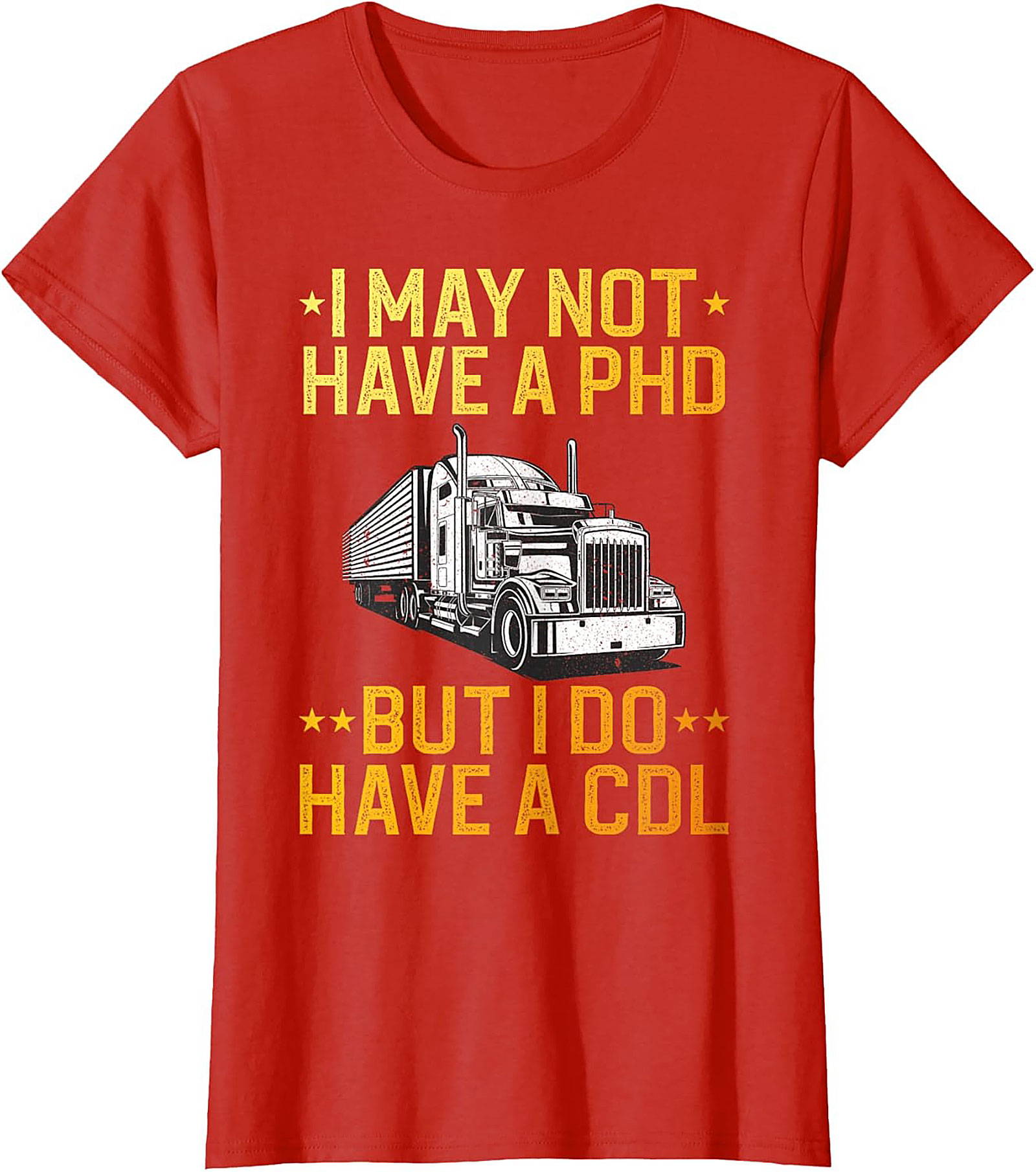 CDL Pride Trucker Graphic Tee | Funny Semi-Truck Driver Shirt