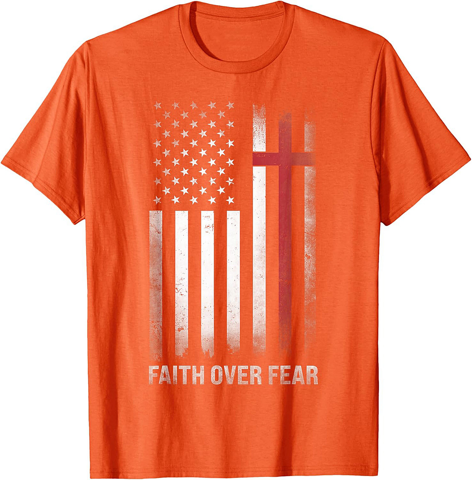 Faith Over Fear Graphic Tee | Christian Patriotic Shirt