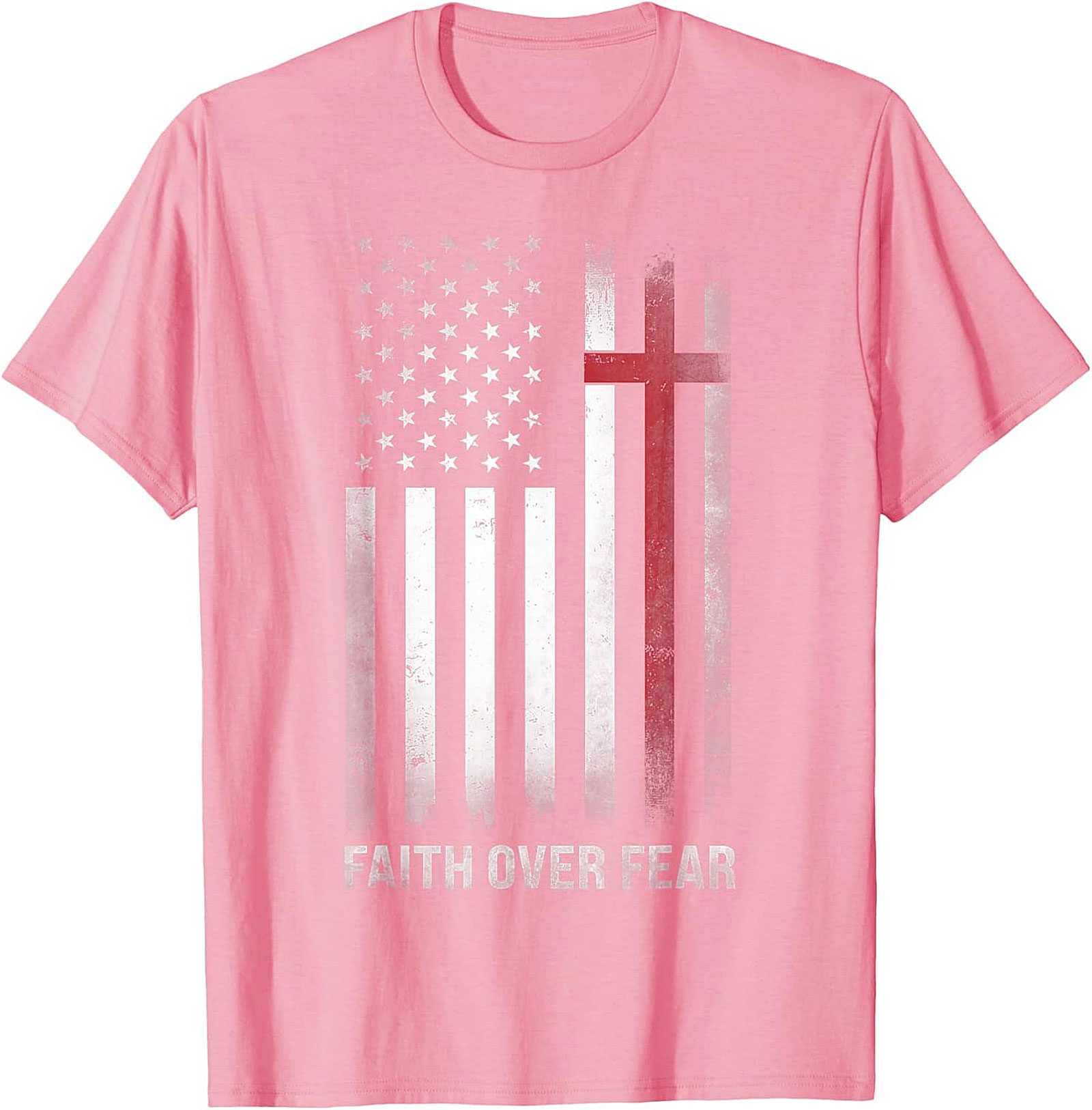 Faith Over Fear Graphic Tee | Christian Patriotic Shirt