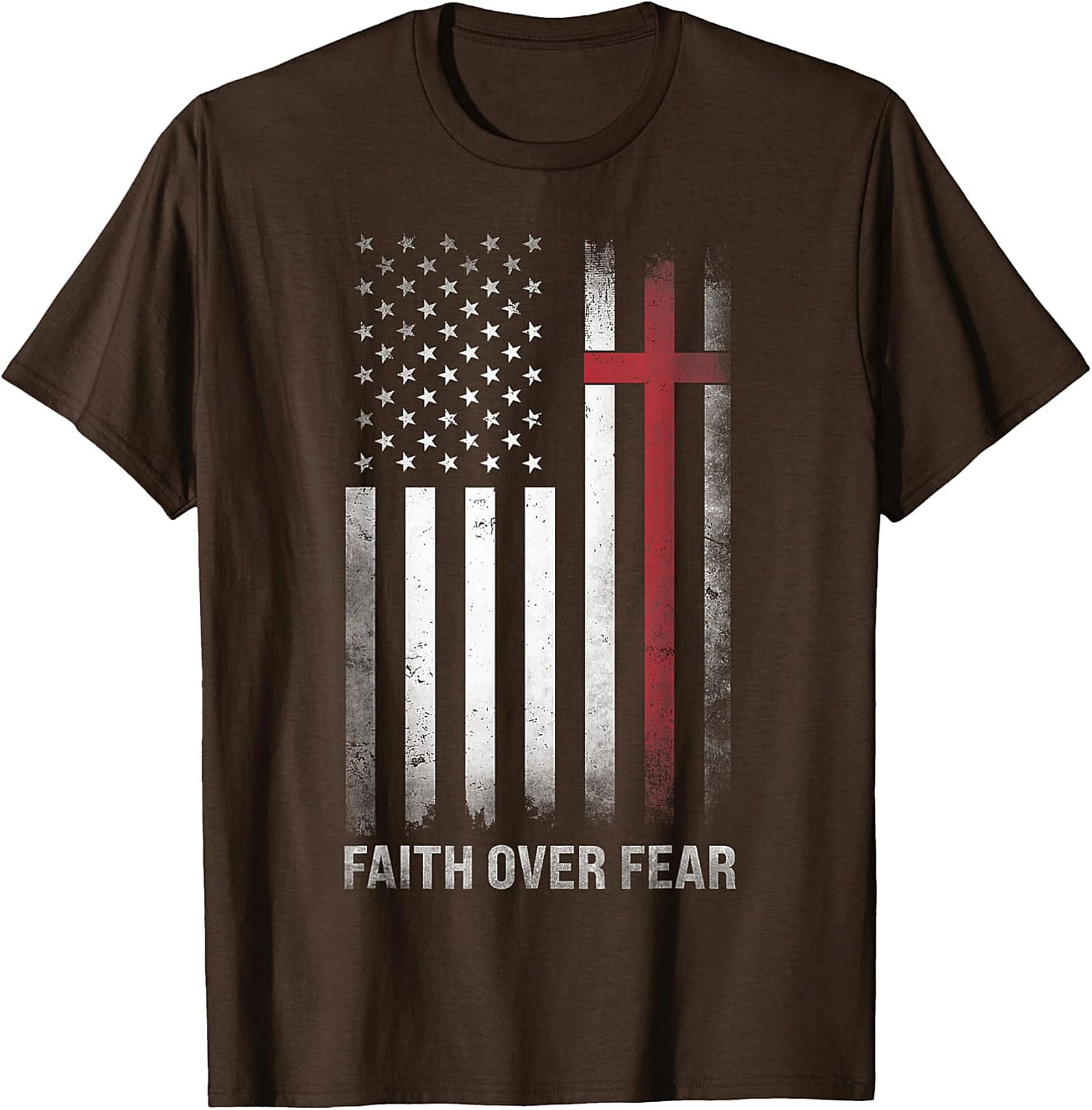Faith Over Fear Graphic Tee | Christian Patriotic Shirt