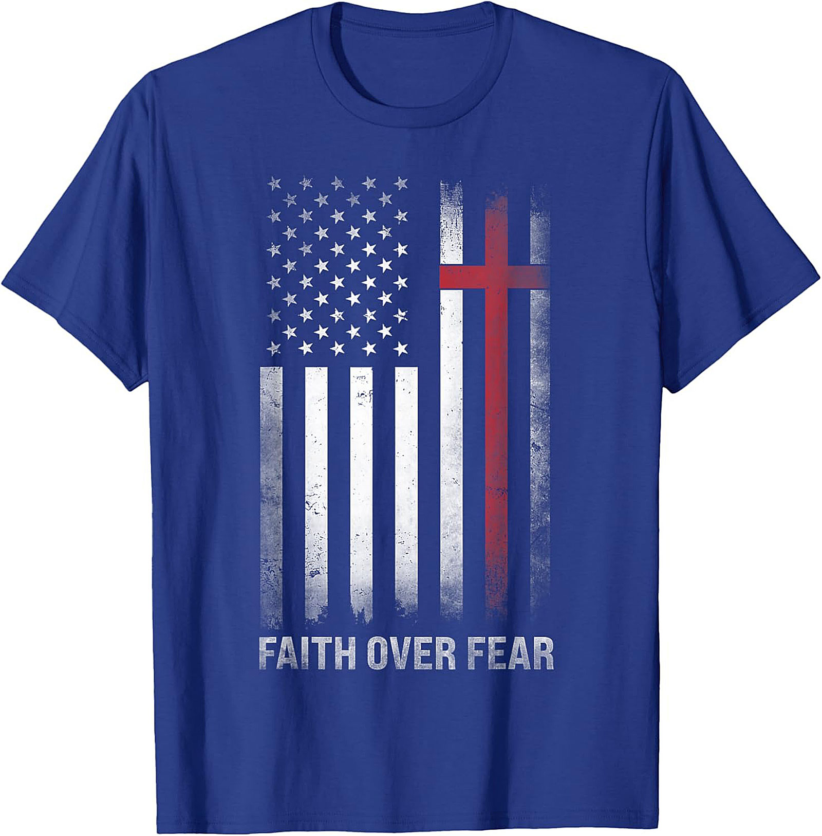 Faith Over Fear Graphic Tee | Christian Patriotic Shirt