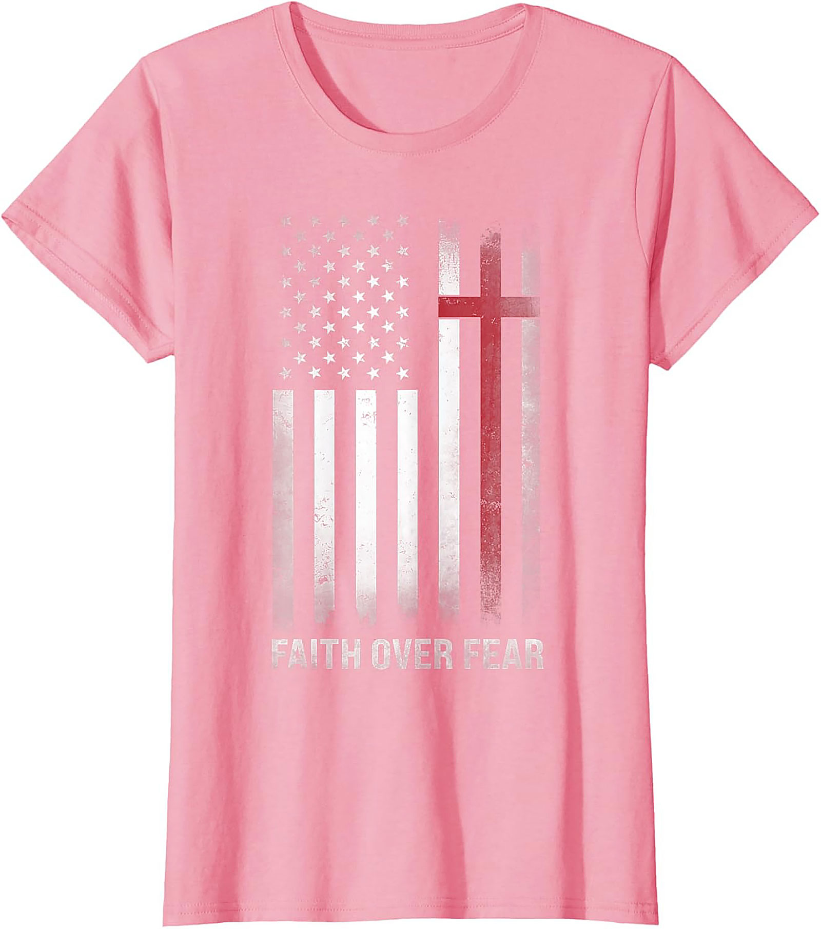 Faith Over Fear Graphic Tee | Christian Patriotic Shirt