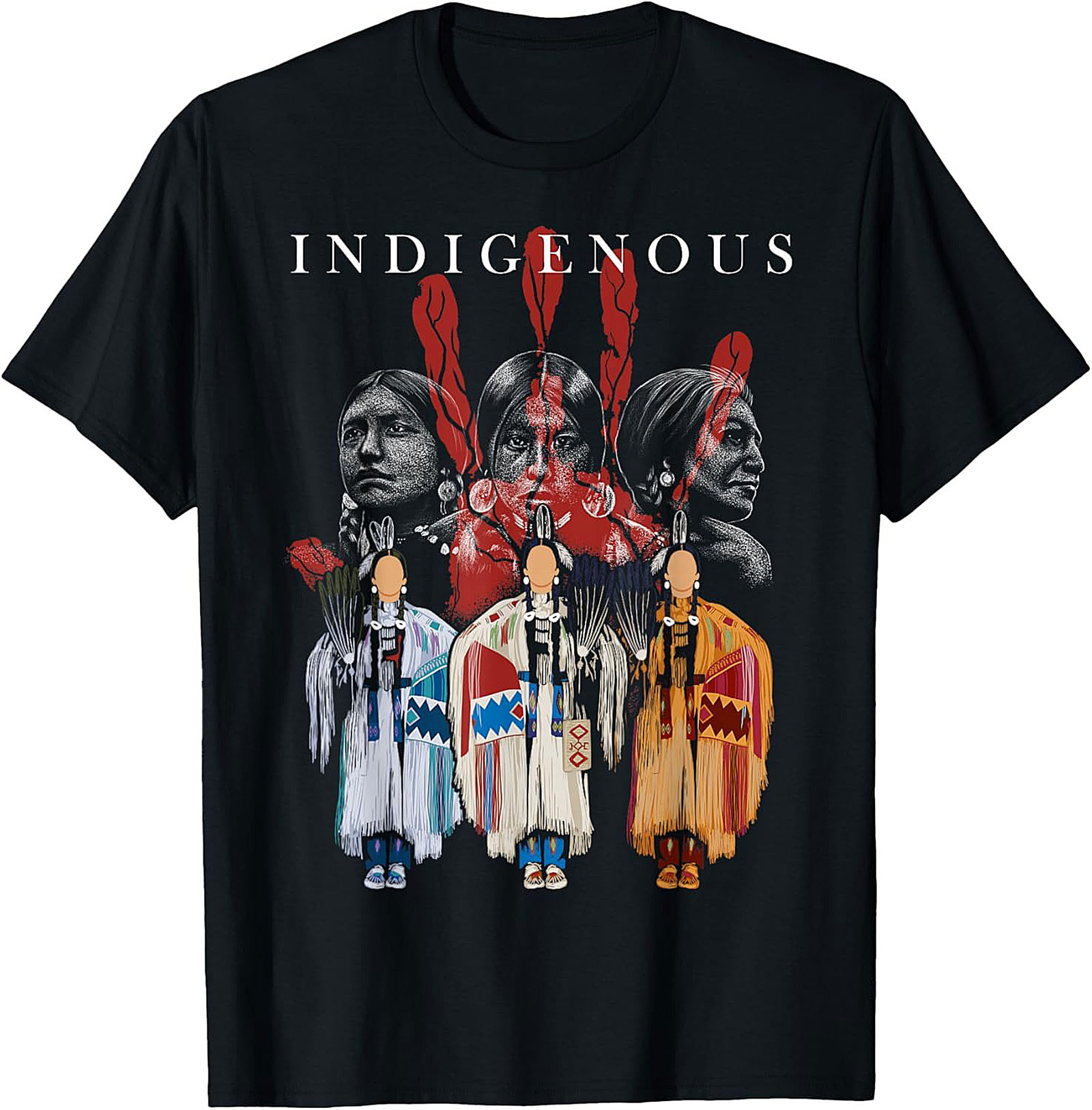 Indigenous Heritage Graphic Tee Native American Pride Shirt