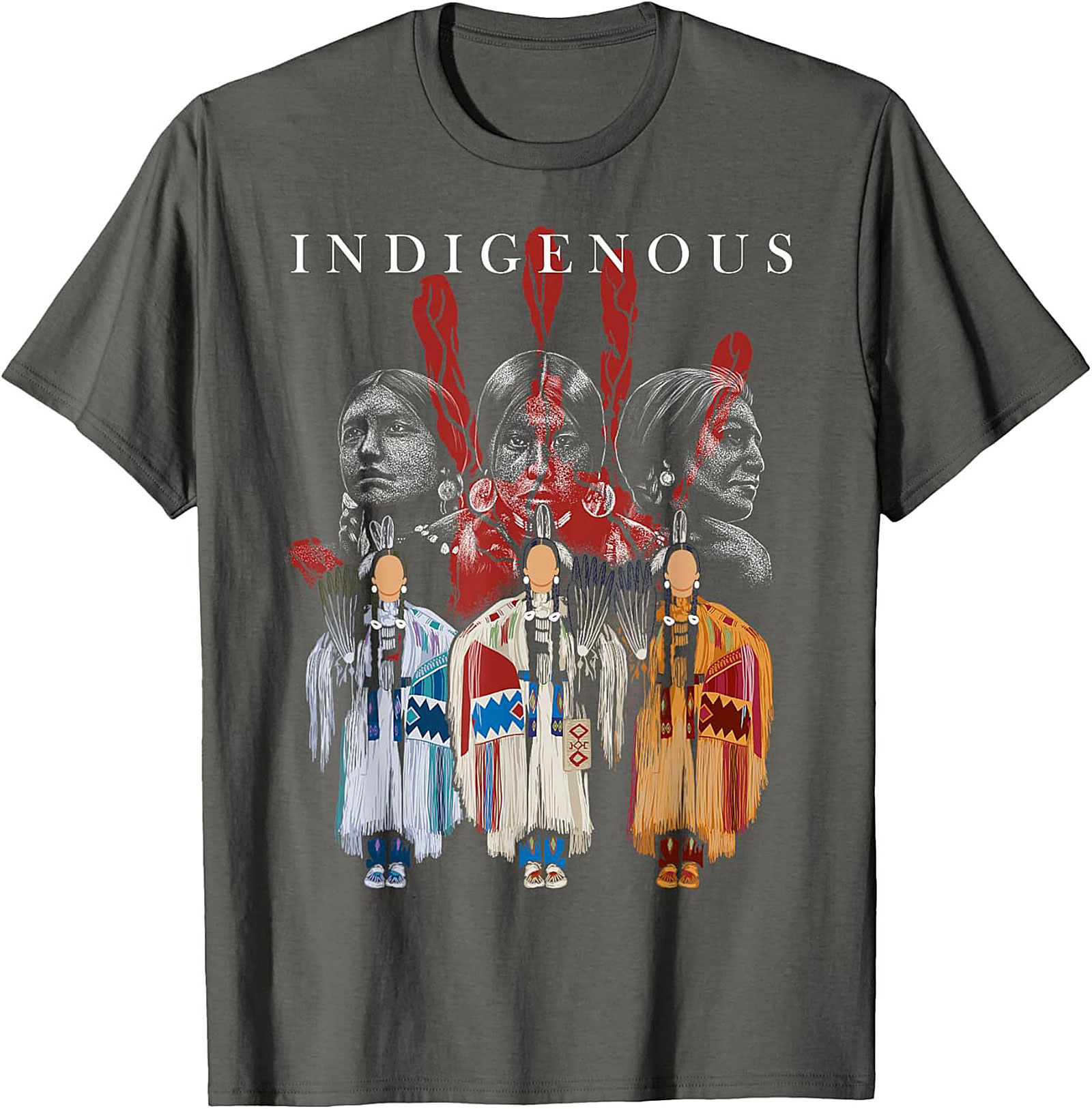 Indigenous Heritage Graphic Tee Native American Pride Shirt