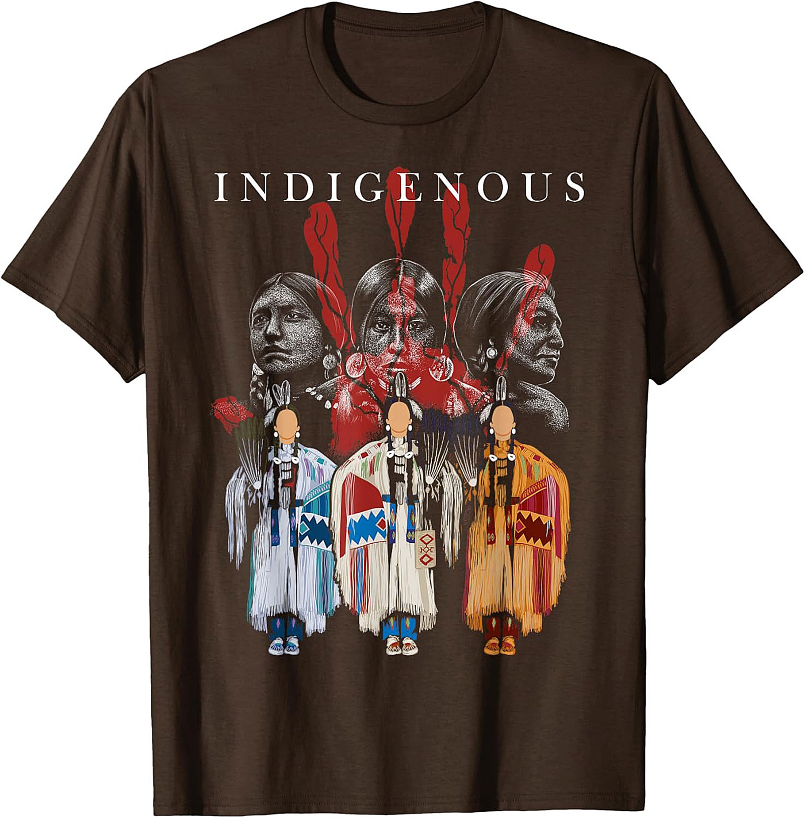 Indigenous Heritage Graphic Tee Native American Pride Shirt