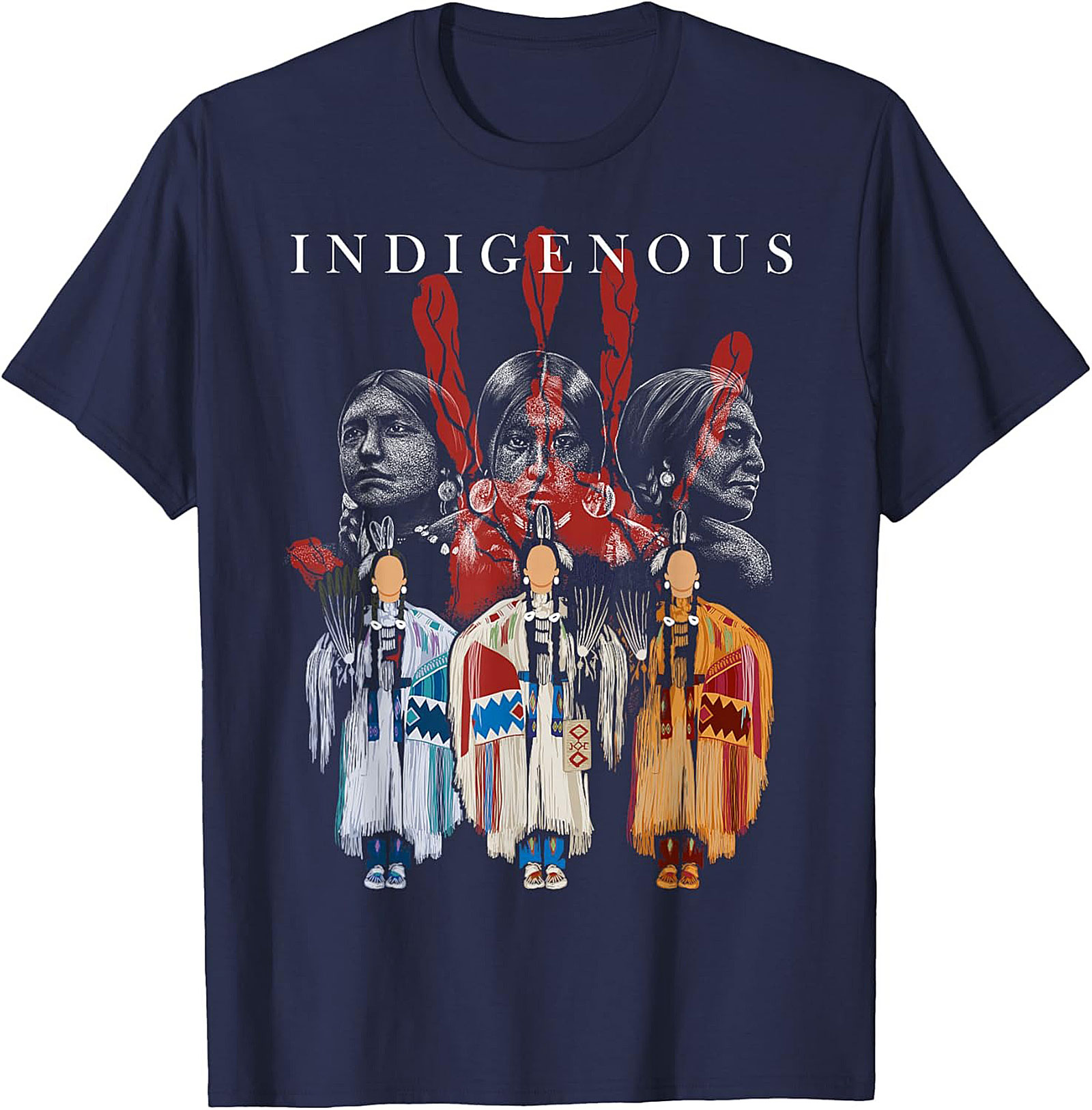Indigenous Heritage Graphic Tee Native American Pride Shirt