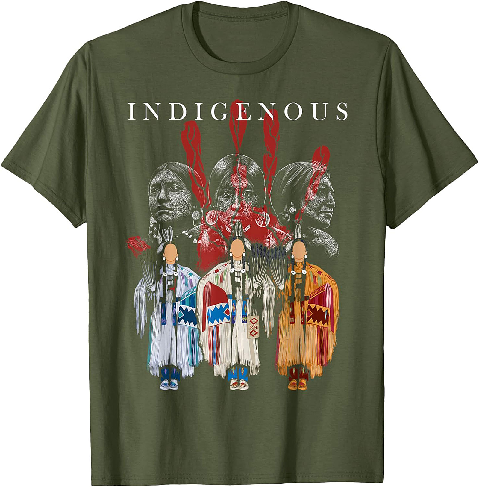 Indigenous Heritage Graphic Tee Native American Pride Shirt