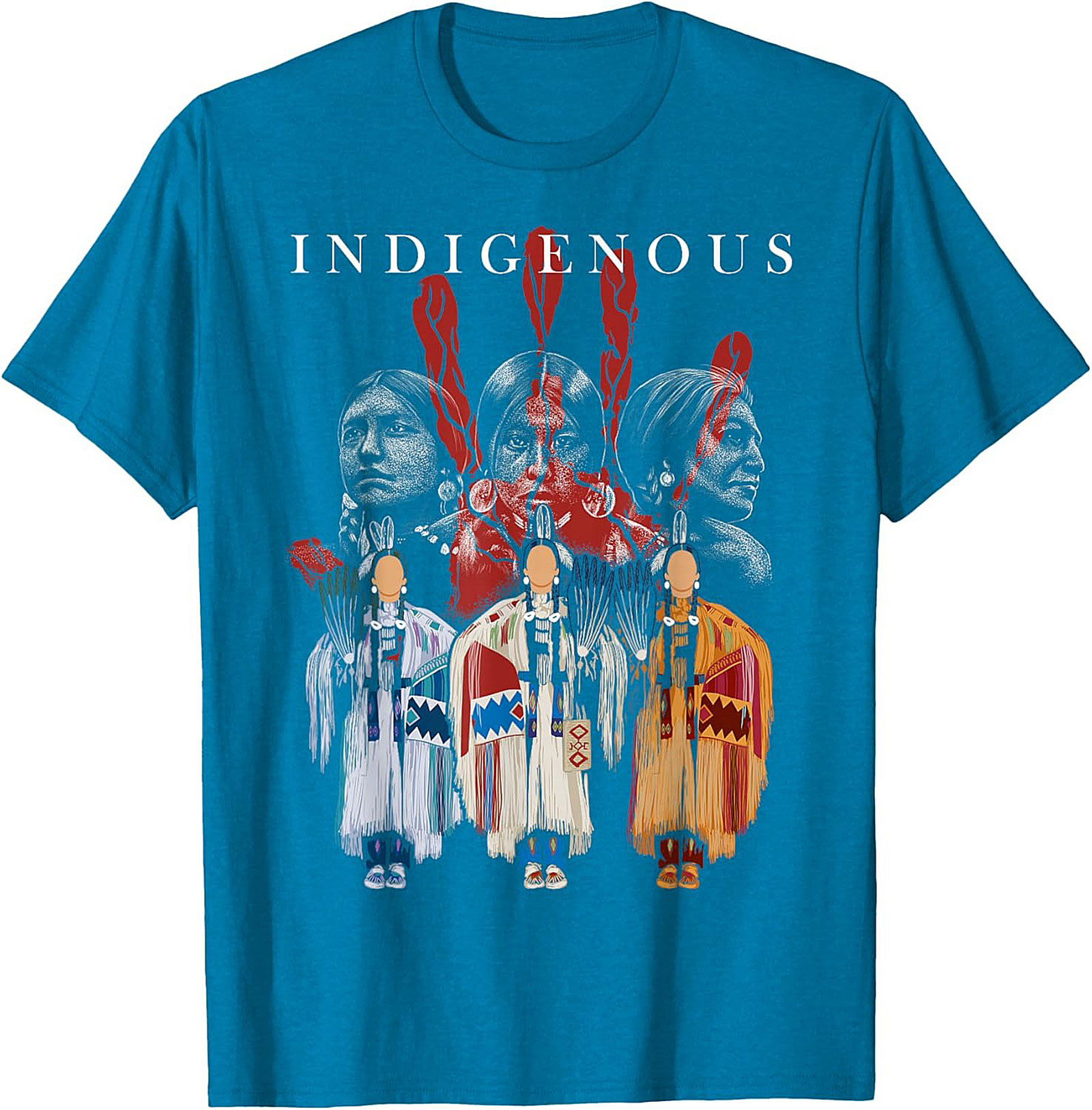 Indigenous Heritage Graphic Tee Native American Pride Shirt