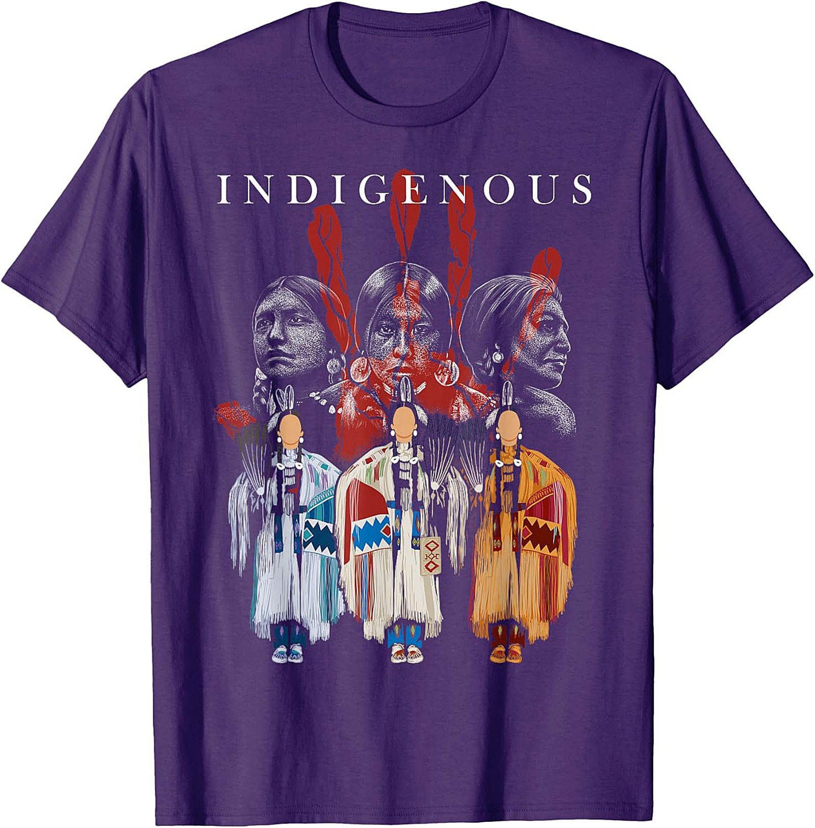 Indigenous Heritage Graphic Tee Native American Pride Shirt