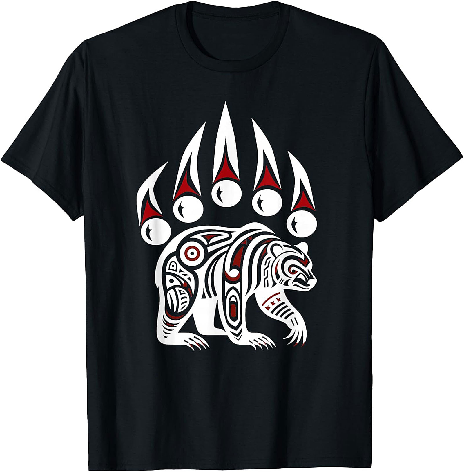 Tribal Bear Graphic Tee Totem Art Unisex Shirt