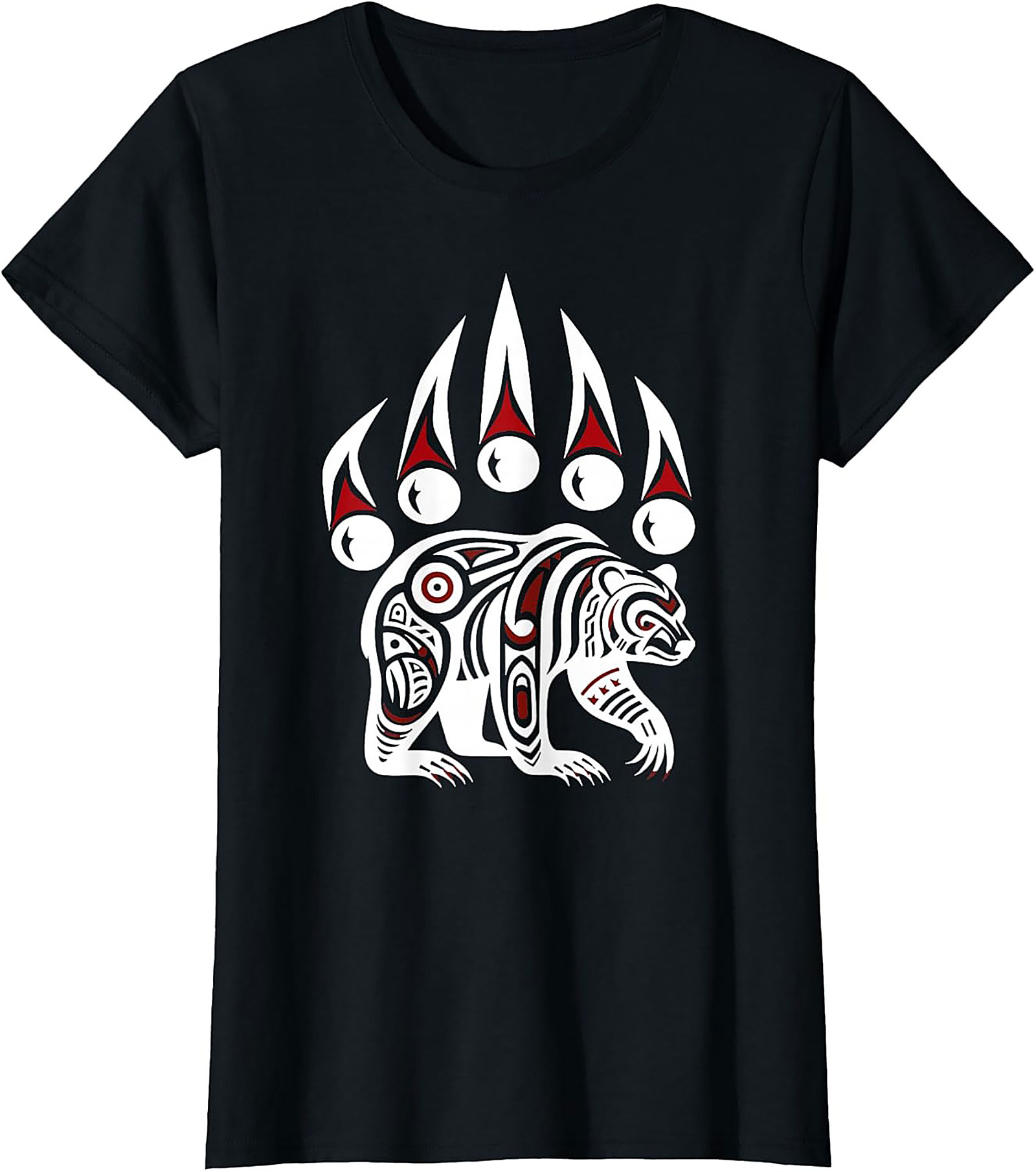 Tribal Bear Graphic Tee Totem Art Unisex Shirt