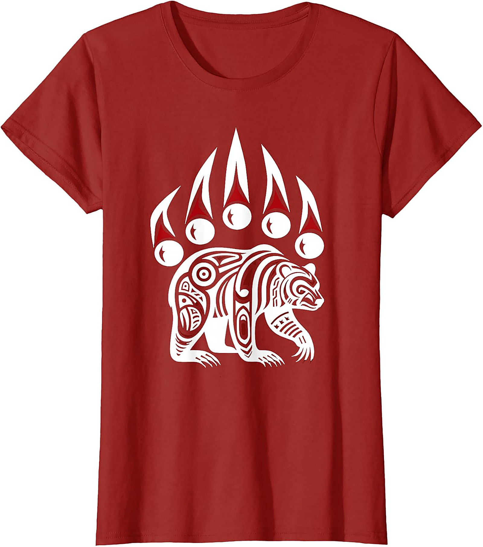 Tribal Bear Graphic Tee Totem Art Unisex Shirt