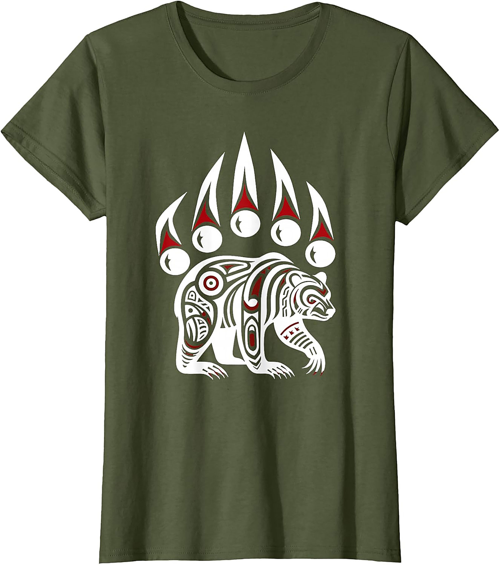 Tribal Bear Graphic Tee Totem Art Unisex Shirt