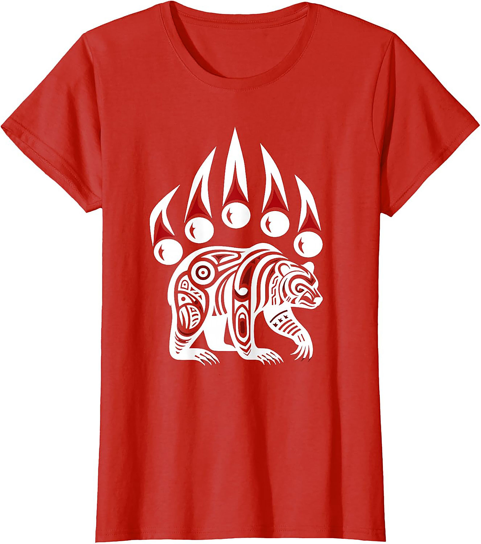 Tribal Bear Graphic Tee Totem Art Unisex Shirt