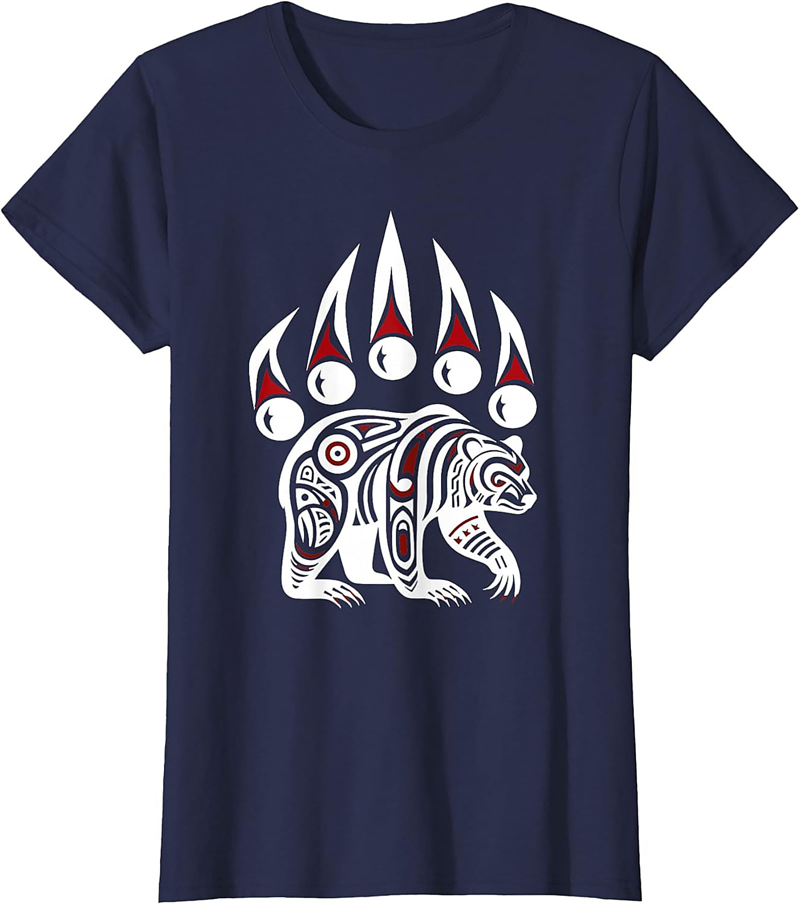 Tribal Bear Graphic Tee Totem Art Unisex Shirt