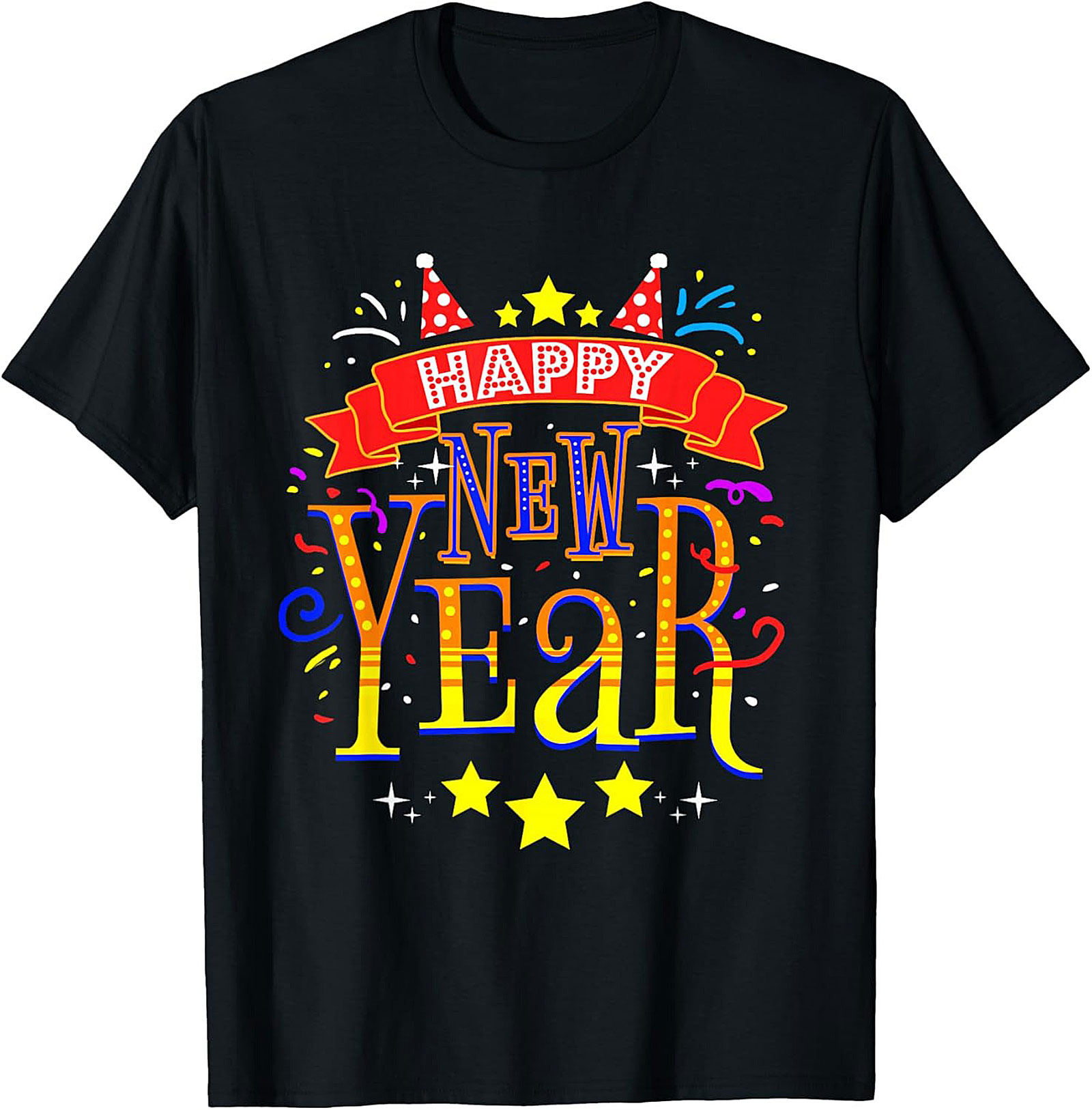 Happy New Year Graphic Tee Festive NYE Unisex Shirt