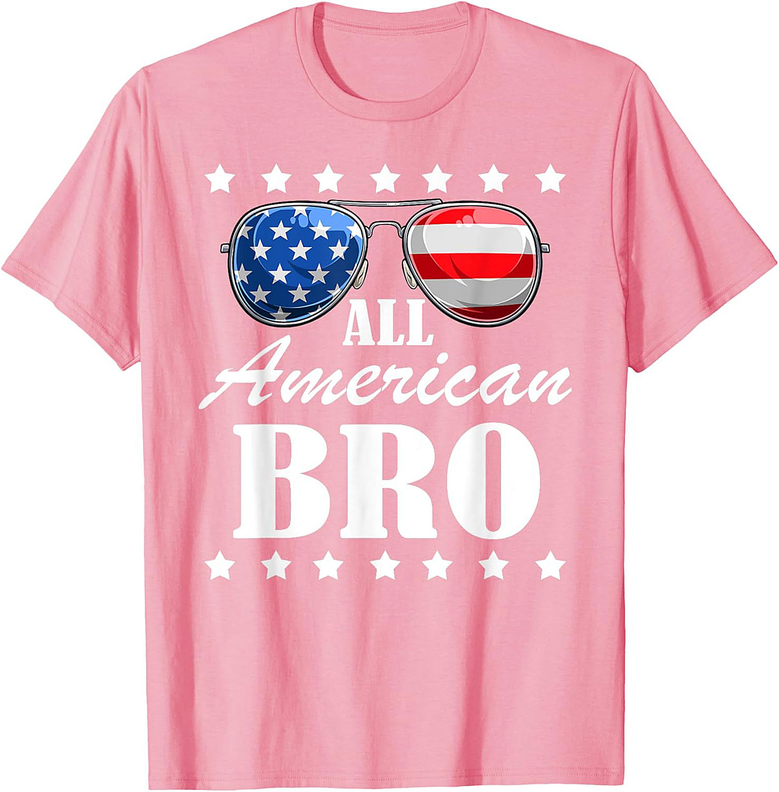 All American Bro Graphic Tee | Funny Patriotic Shirt