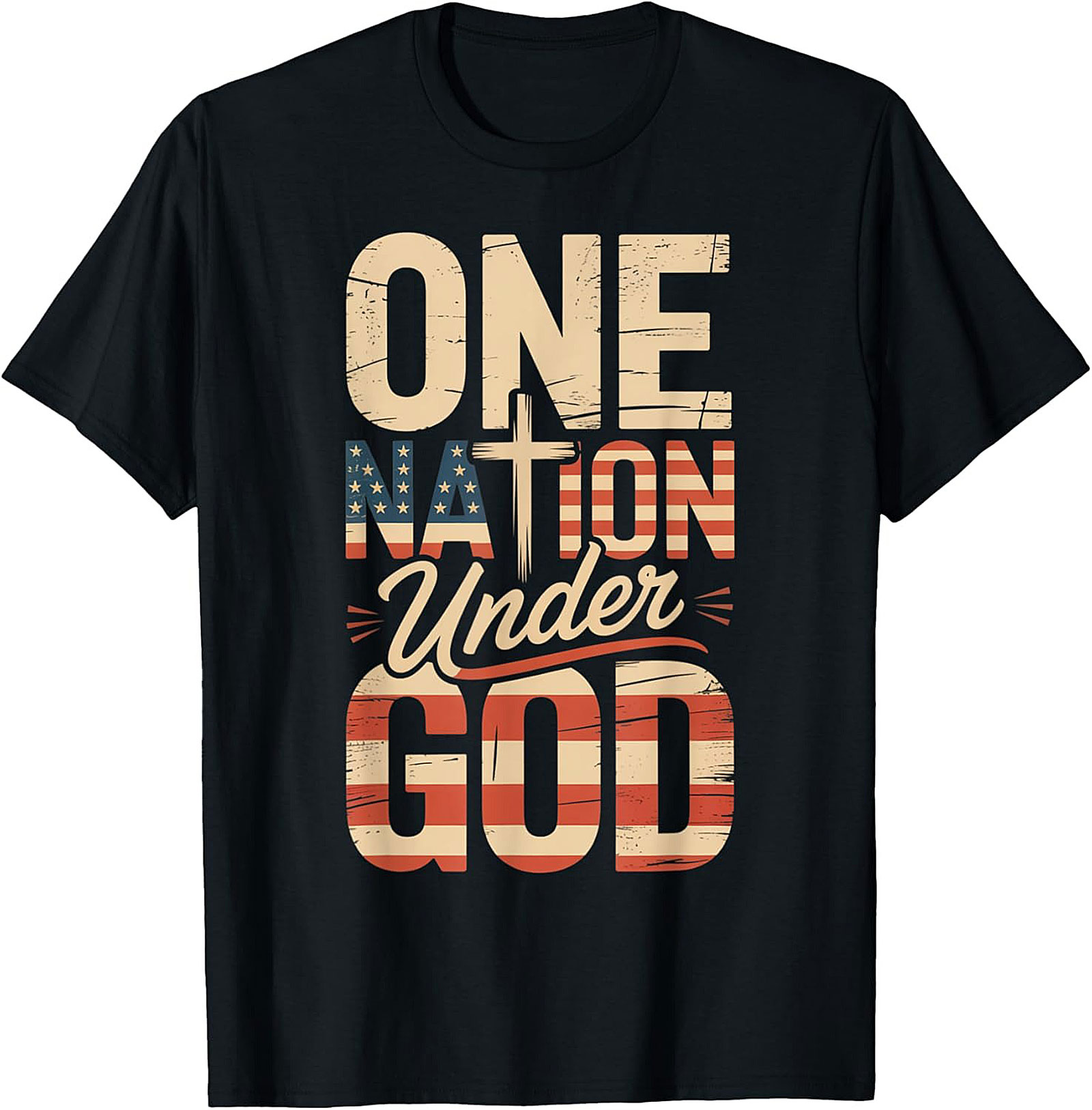 One Nation Under God T-Shirt | Patriotic Christian Tee