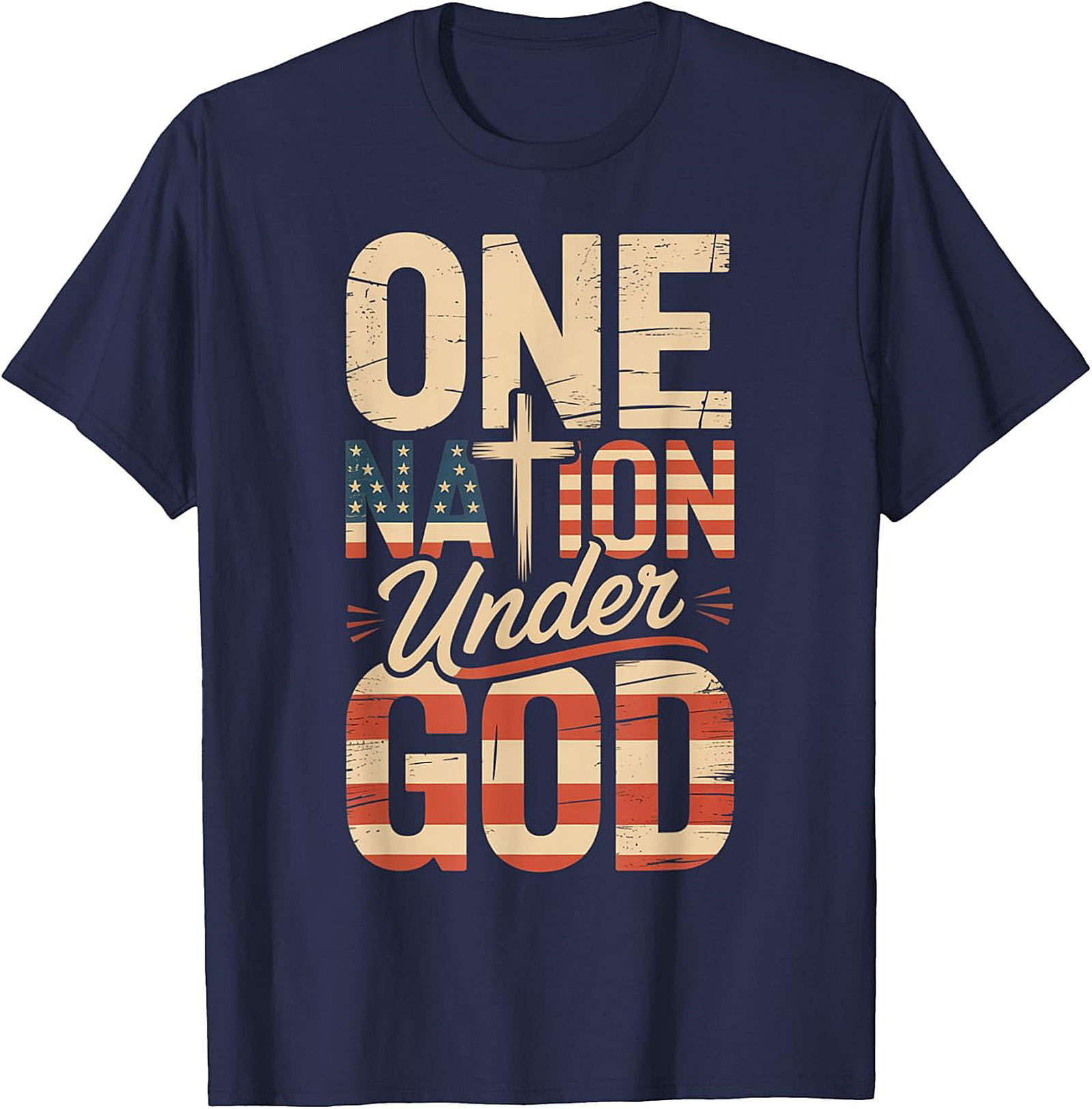 One Nation Under God T-Shirt | Patriotic Christian Tee