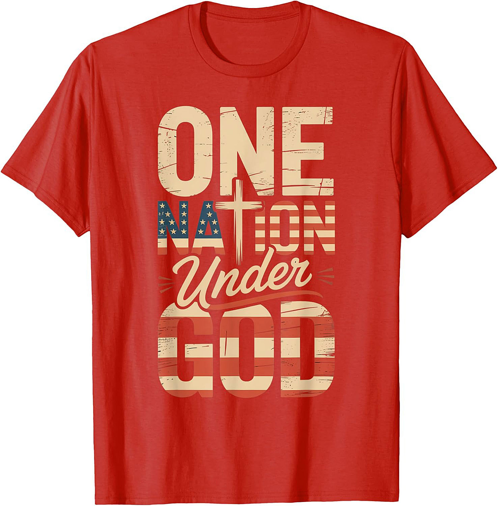 One Nation Under God T-Shirt | Patriotic Christian Tee