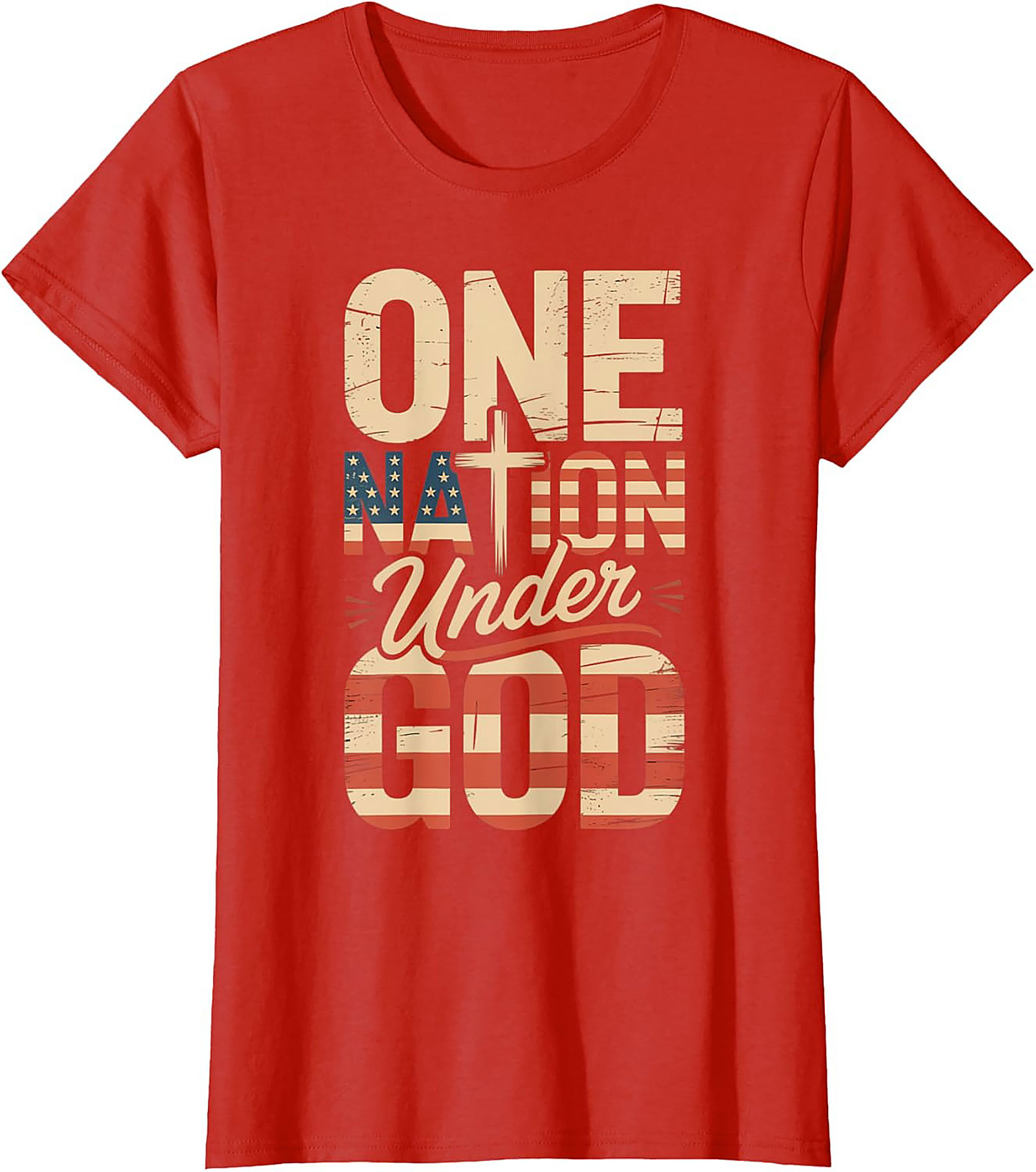 One Nation Under God T-Shirt | Patriotic Christian Tee