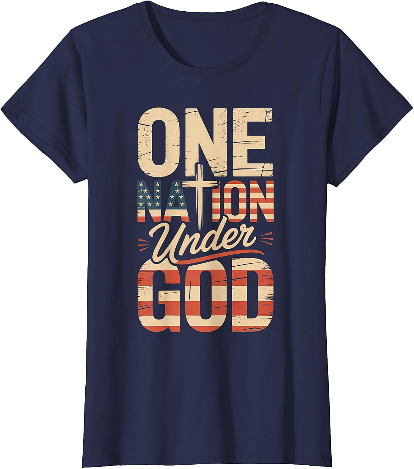 One Nation Under God T-Shirt | Patriotic Christian Tee