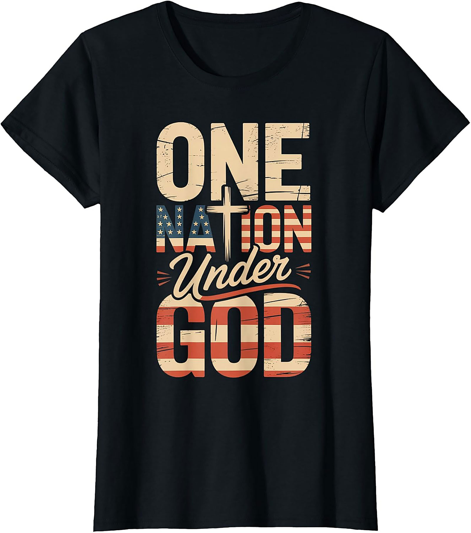 One Nation Under God T-Shirt | Patriotic Christian Tee