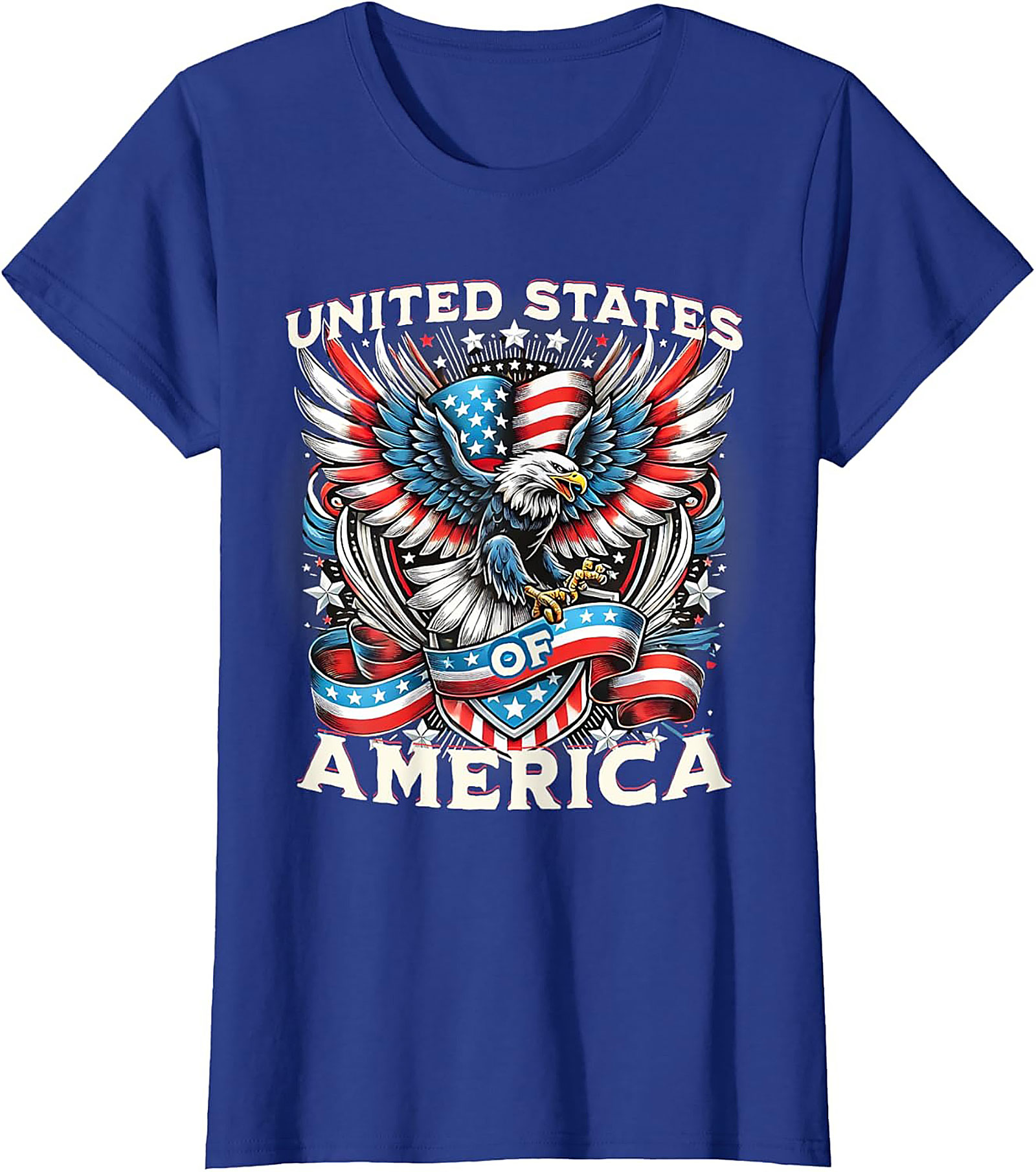 Patriotic Eagle T-Shirt | USA Flag Graphic Tee | Soft Cotton