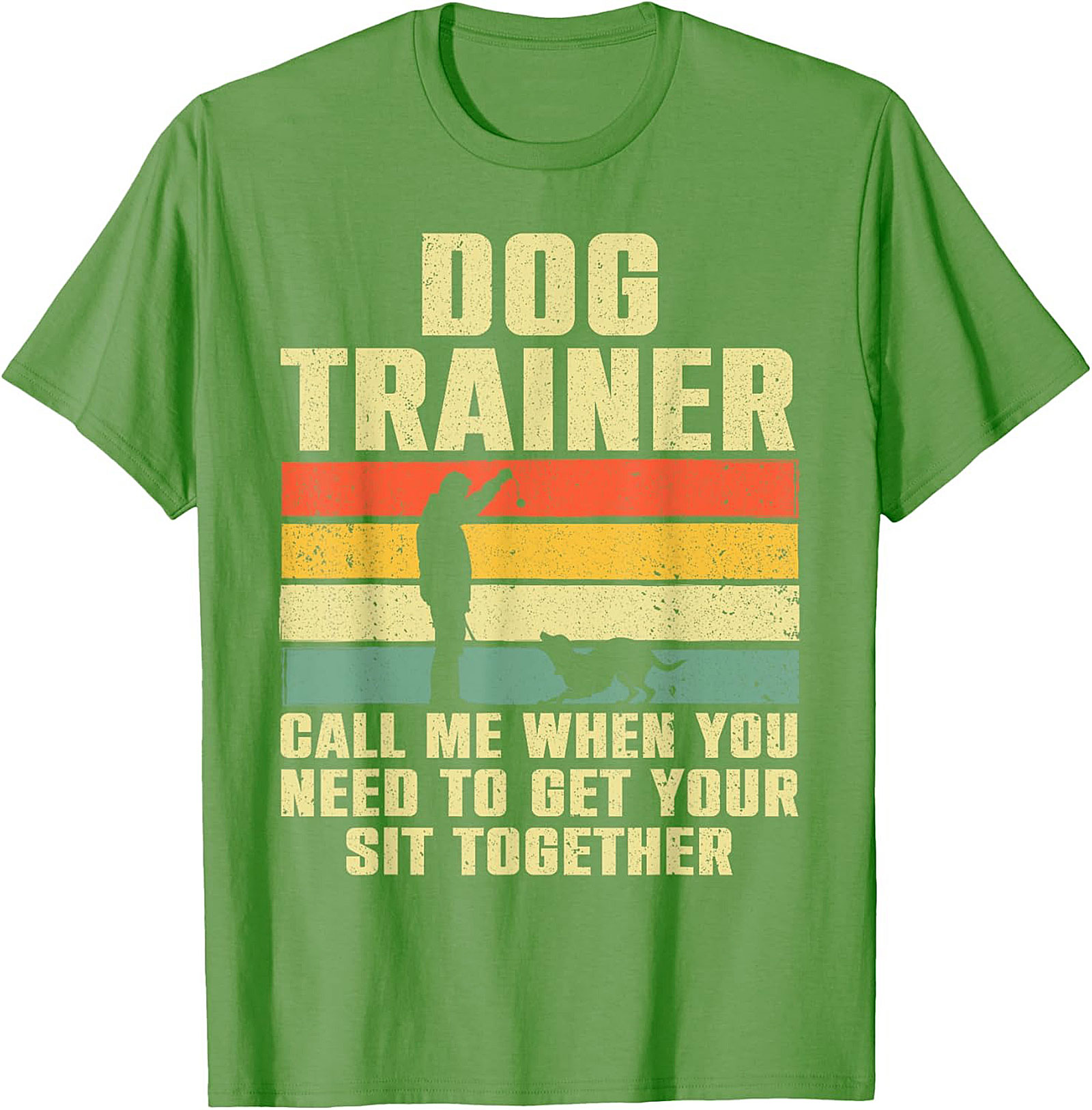 Vintage Dog Trainer Graphic Tee - Get Your Sit Together Funny Shirt